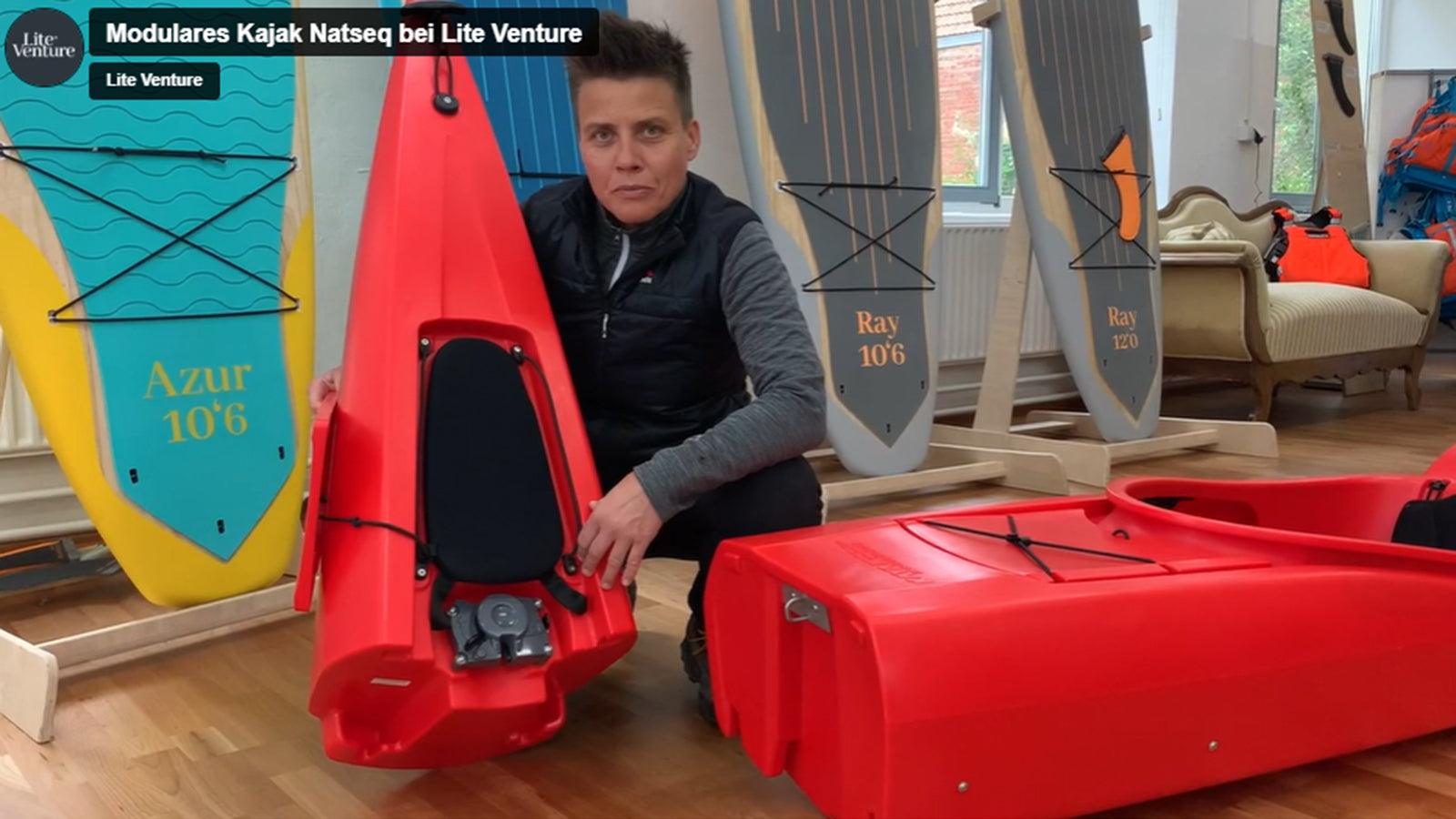 Photo de couverture de " Kayak modulaire Natseq : prêt à partir en 30 secondes " sur Lite Venture ( www.liteventure.de )