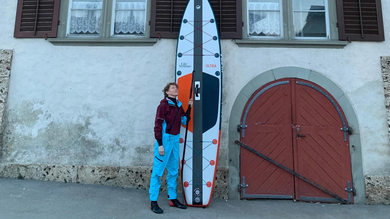 Photo de couverture de " Zwei-Länder-Tour mit dem SUP auf dem Hochrhein " sur Lite Venture ( www.liteventure.de )