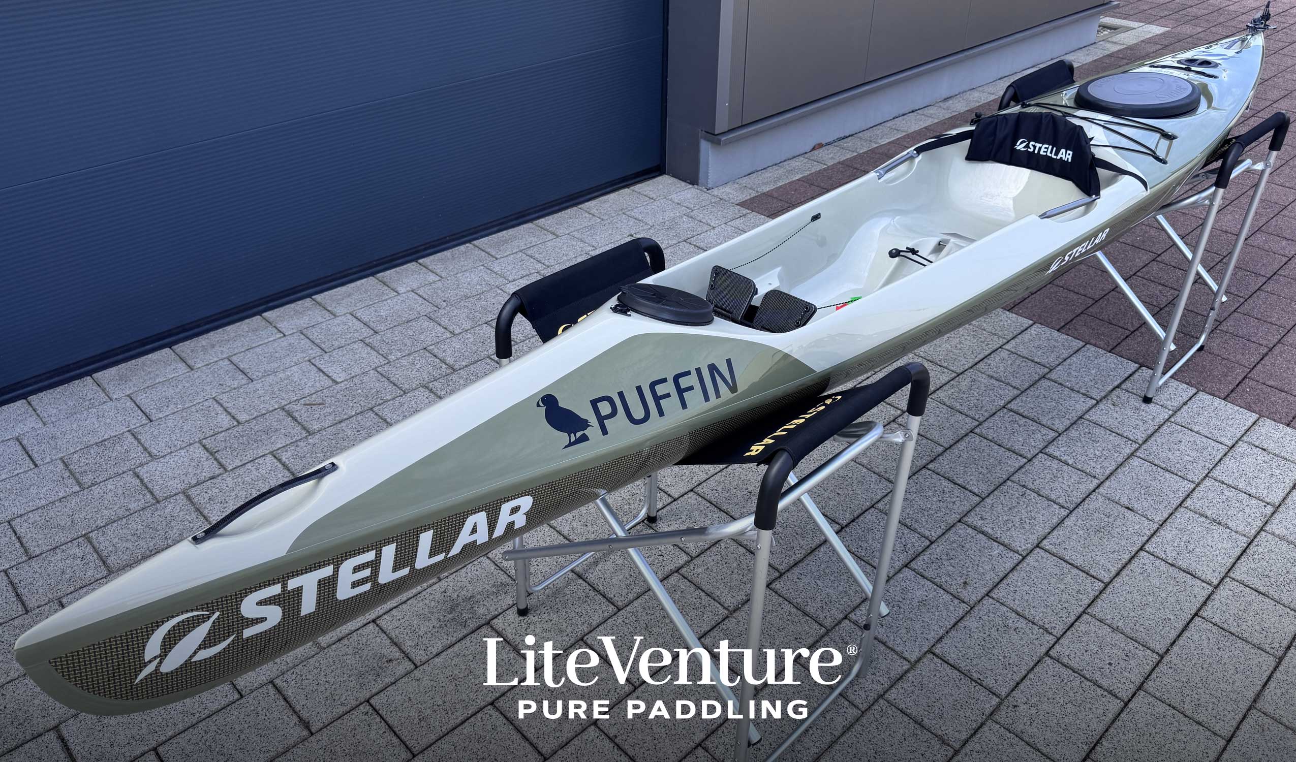 Puffin Sit-on-Top Kayak – Multisport Layup – Reed Green/Pebble Grey
