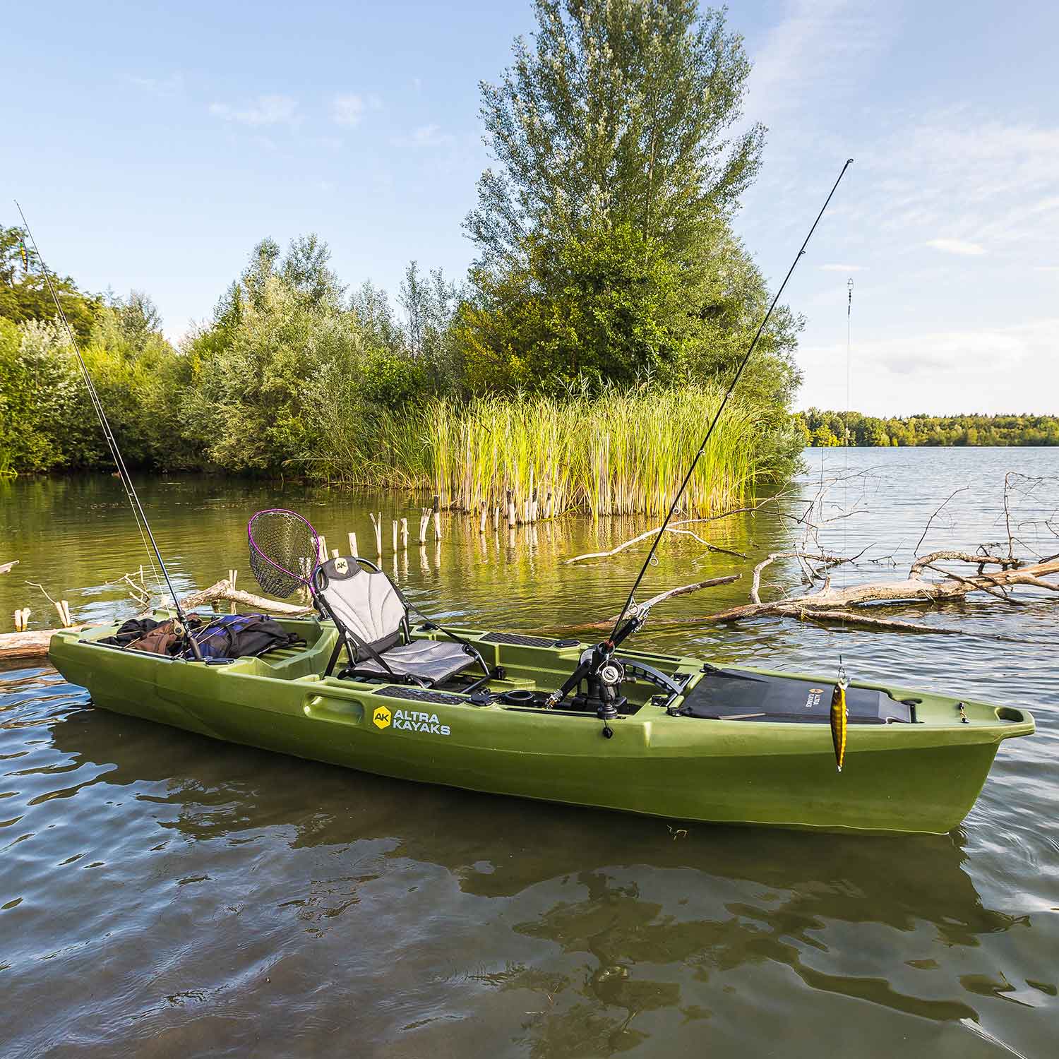 Test de kayaks de pêche Altra à Halle/Saale