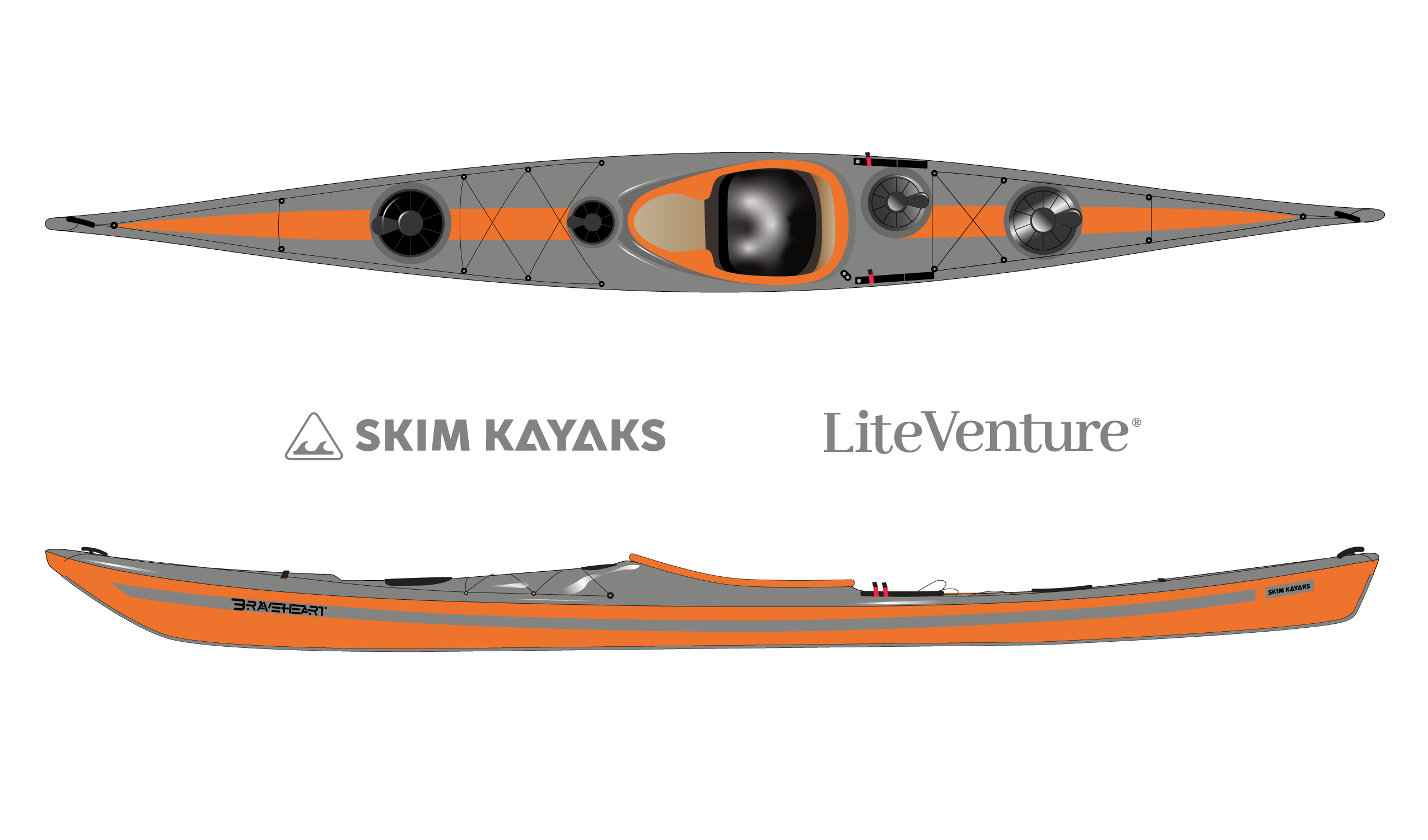 Braveheart Traditional-grau orange