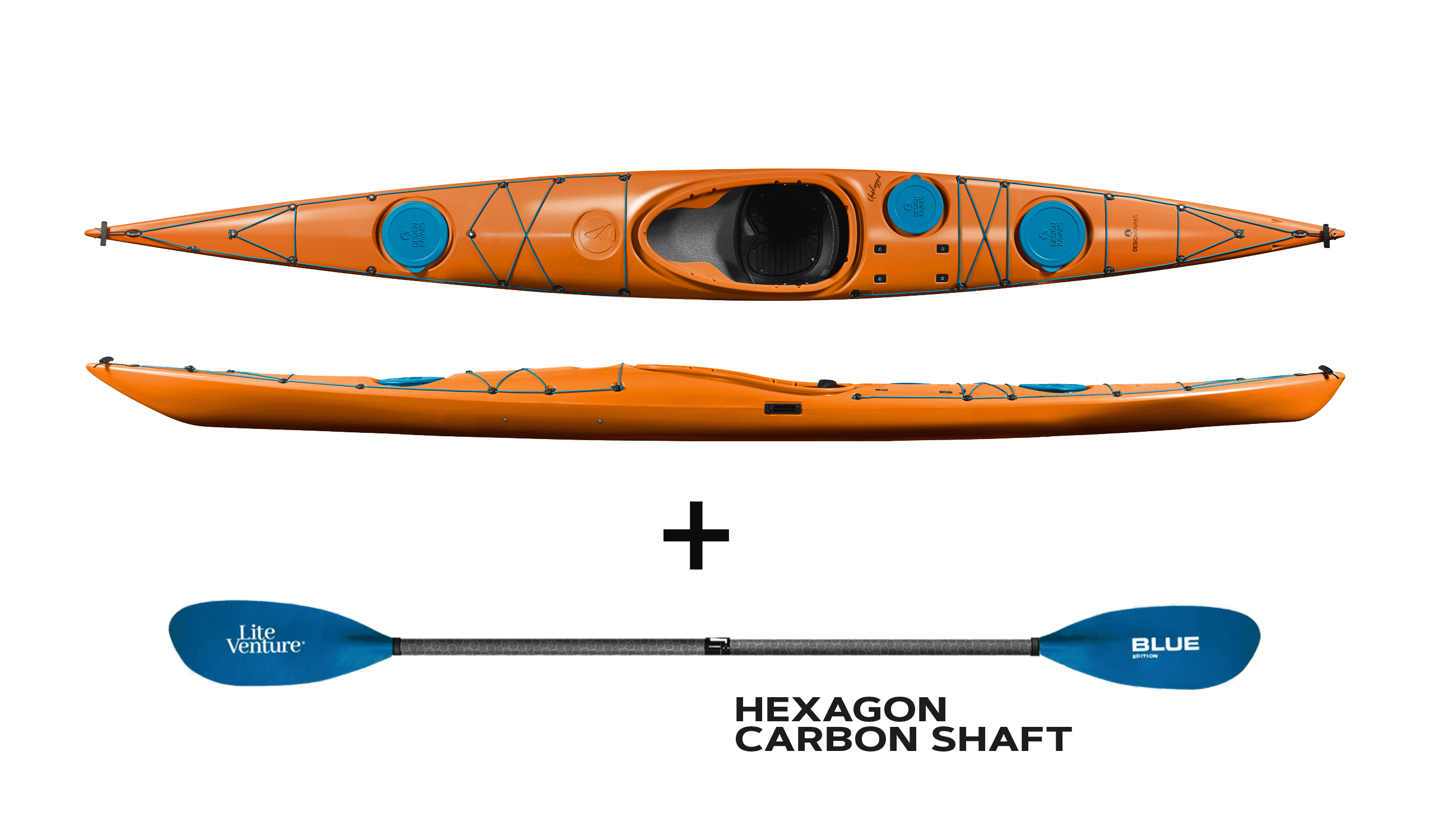 DesignKayaks with carbon paddle