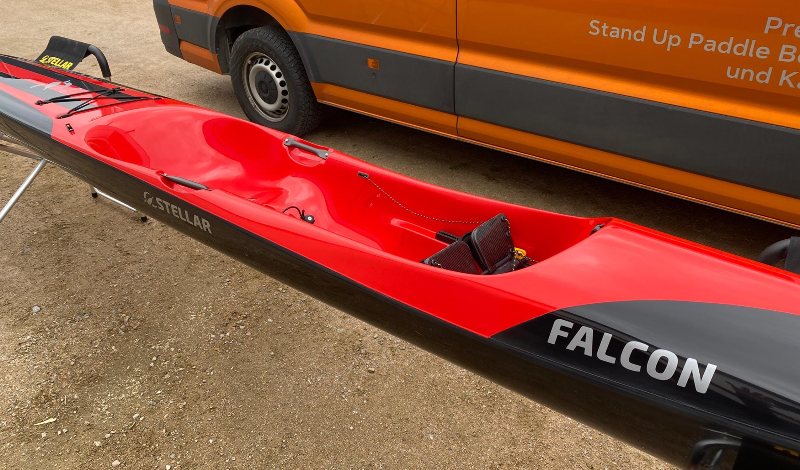 Produktbild von " Falcon Excel-schwarz rot " der Marke STELLAR Lightweight für 3490.00 €. Erhältlich online bei Lite Venture ( www.liteventure.de )