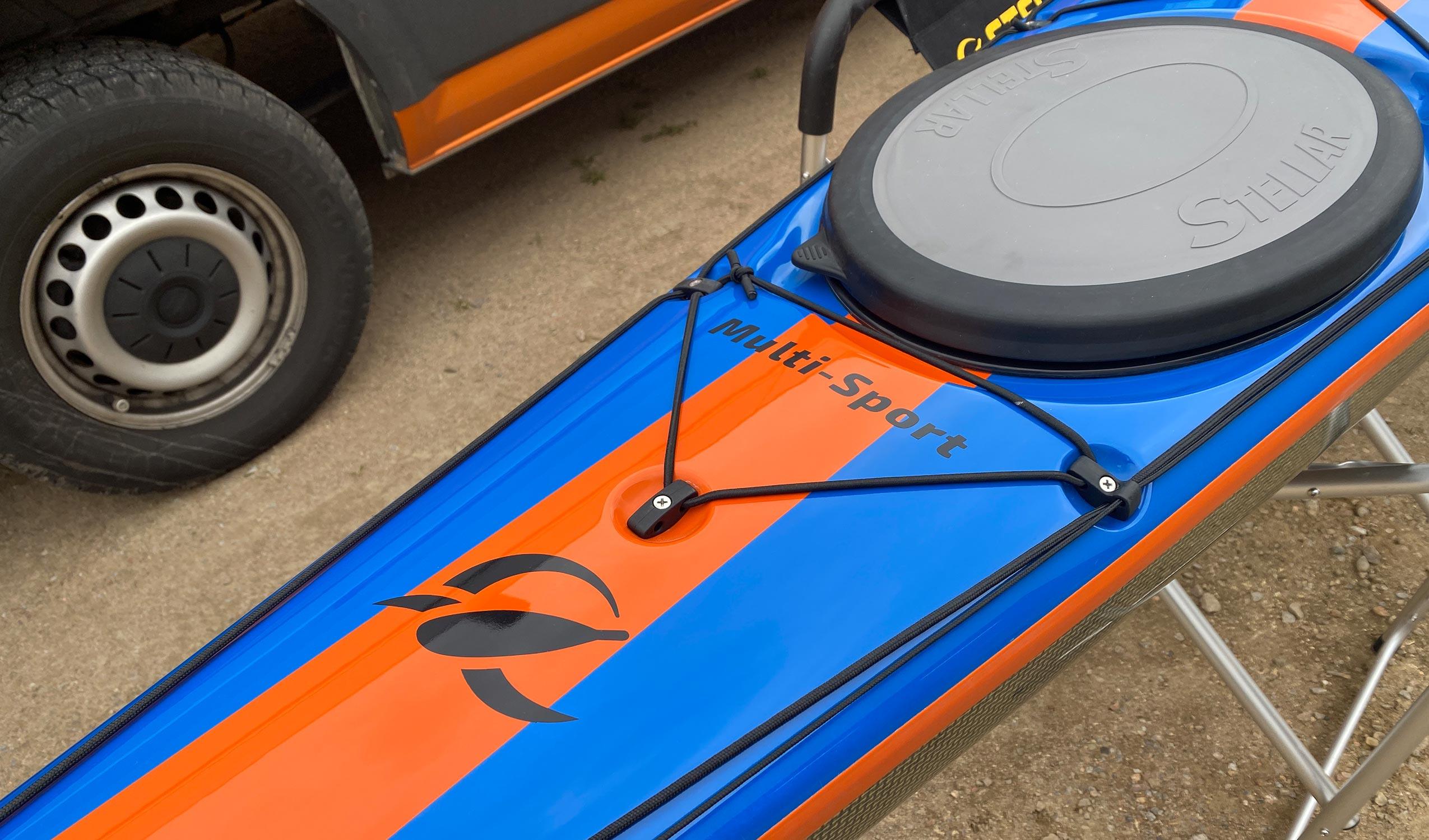 Produktbild von Kajak " SI18 Multisport-blau orange " der Marke STELLAR Lightweight für 3550.00 €. Erhältlich online bei Lite Venture ( www.liteventure.de )