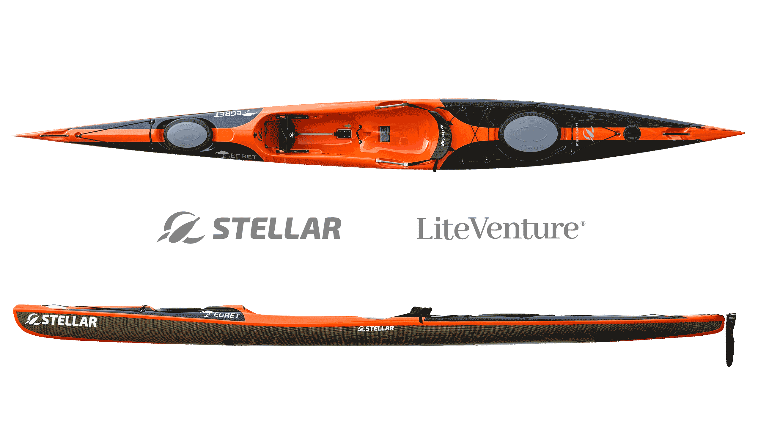 Egret multisport black orange