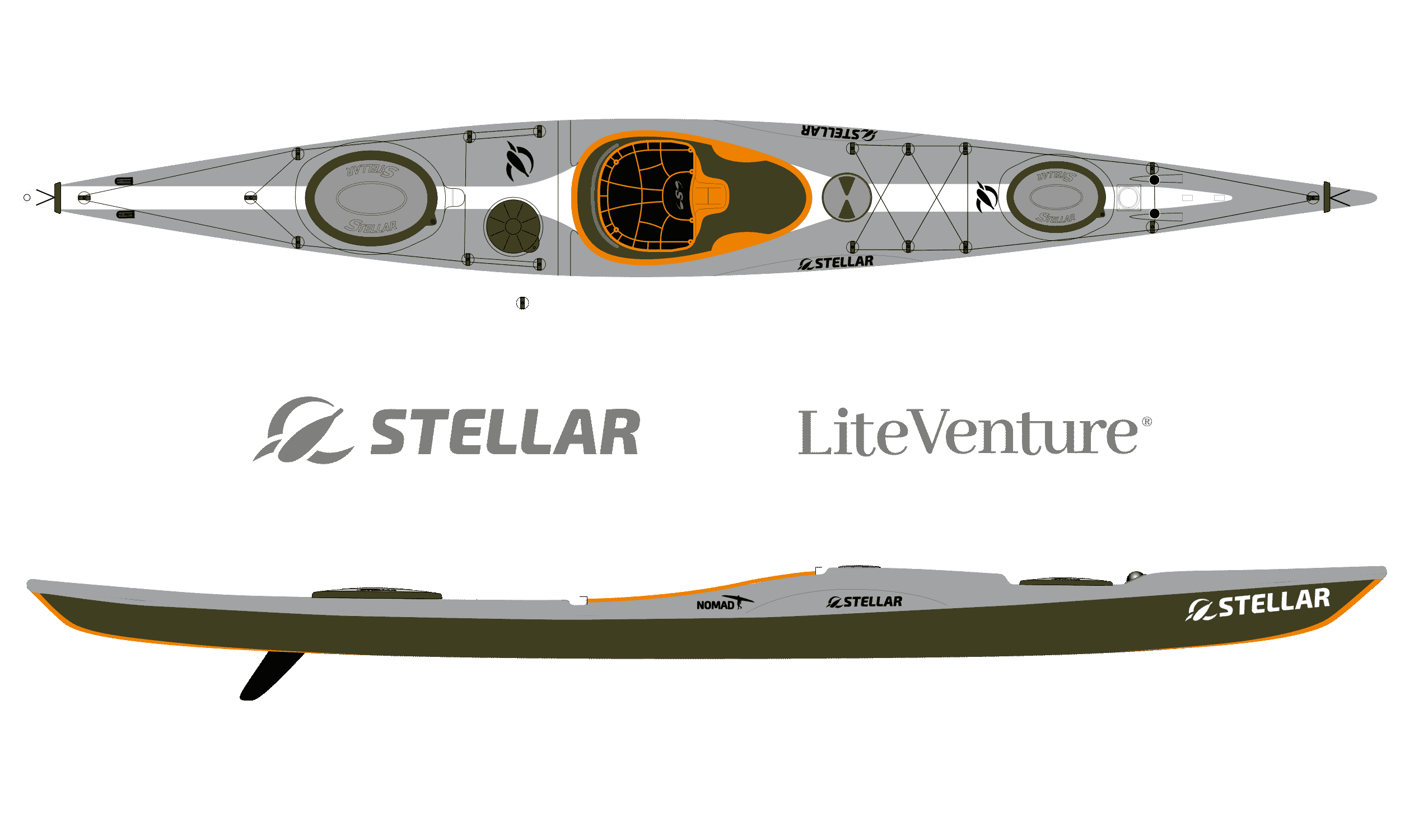 Nomad-Multisport Plus-Grau/Weiss/Orange