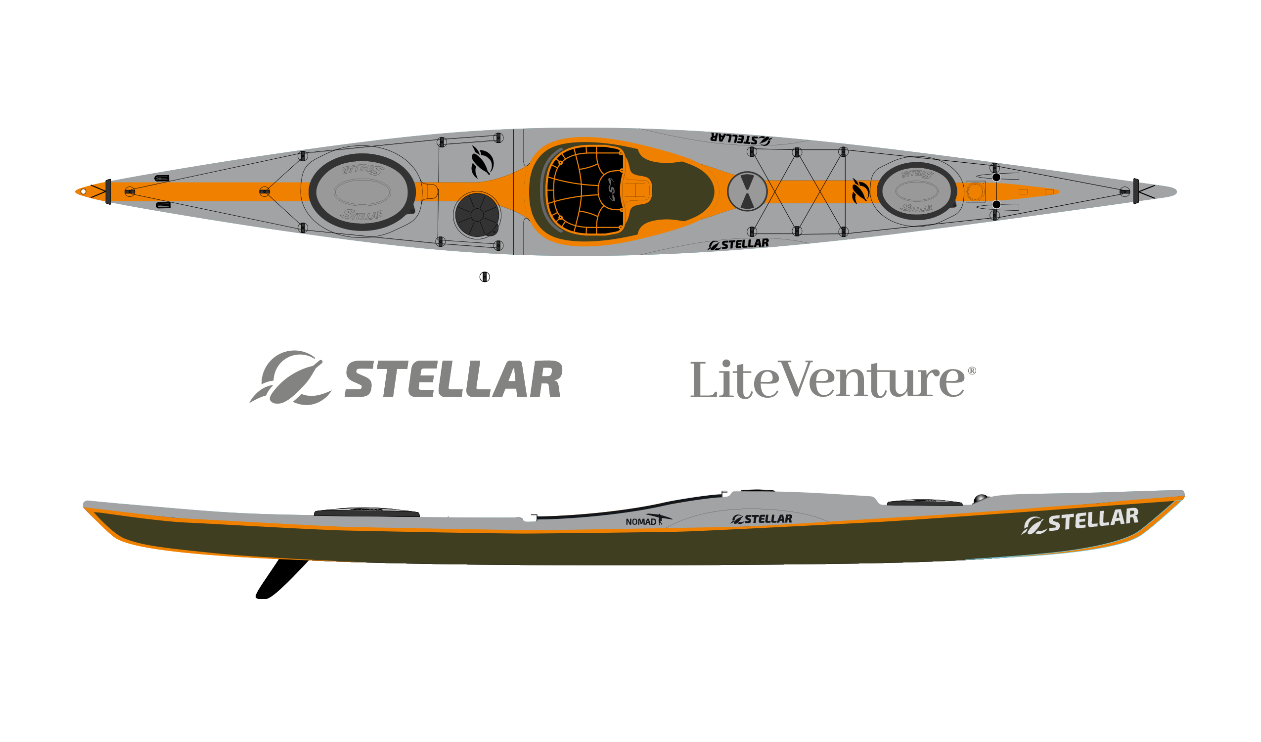 Nomad LV-„Low Volume“-Multisport Plus-Grey/Orange