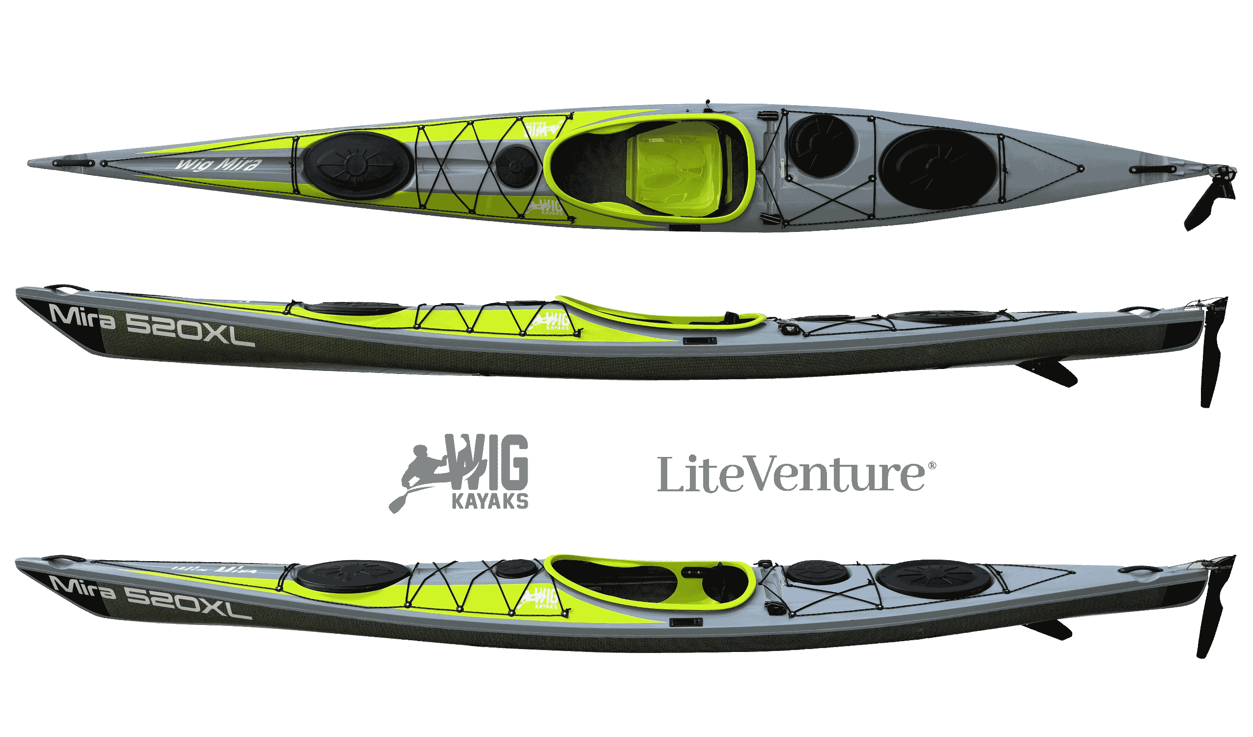 Mira 520-Carbonio/nevlar Layup-Grigio/Arancione