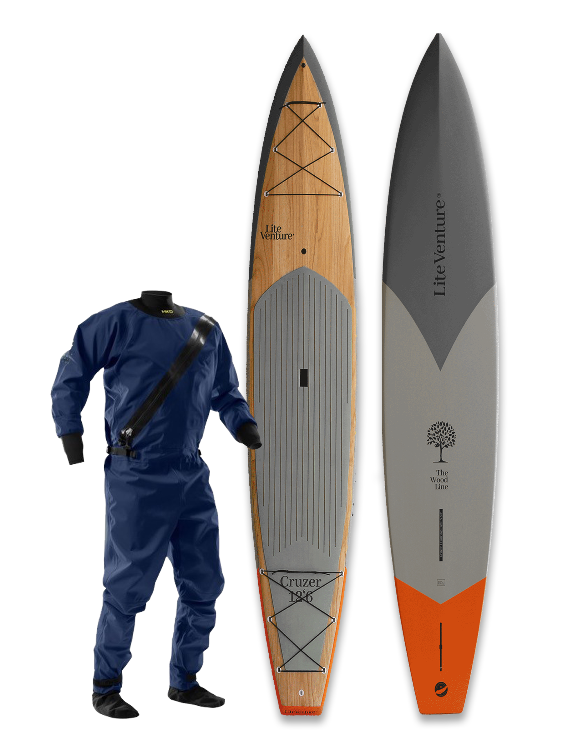 Cruzer-14" x 27.5"-grey-winterdeal including drysuit