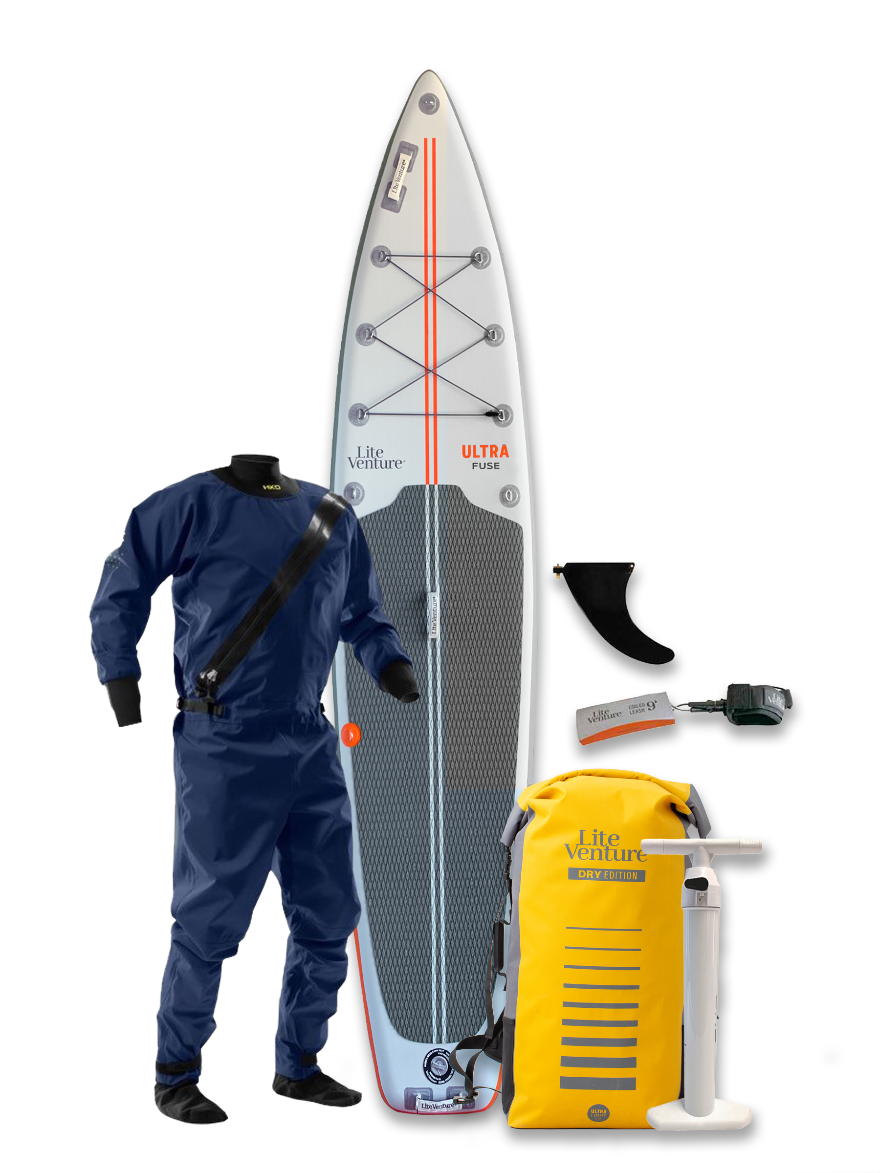 FUSE-12'6" x 30" winter deal including drysuit