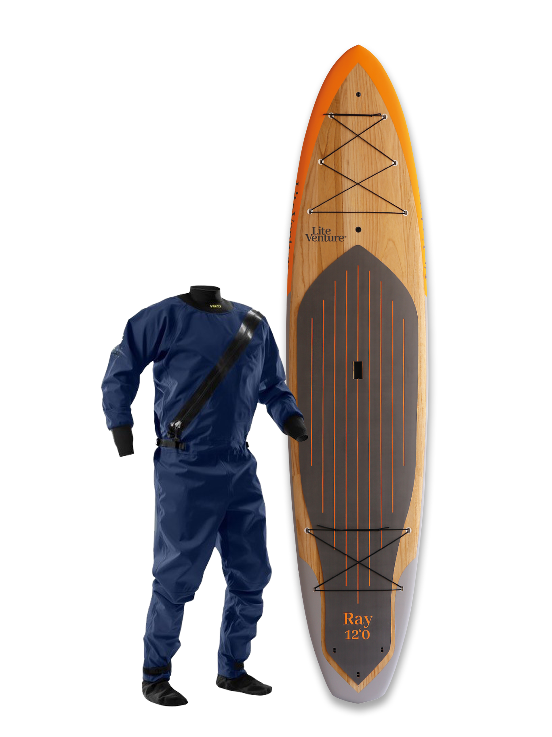 Ray-12" x 31.5"-orange grey-winter deal includes drysuit