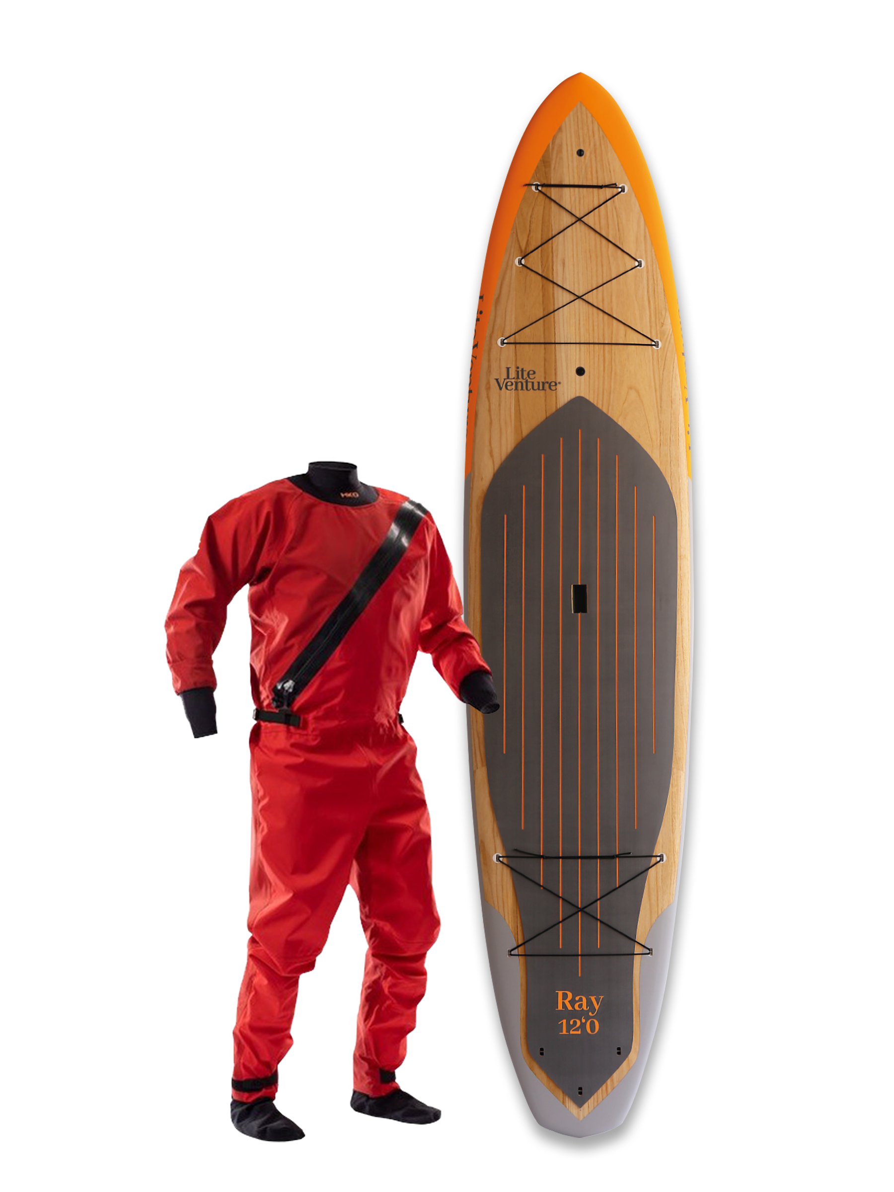 Ray-12" x 31.5"-orange grey-winter deal includes drysuit