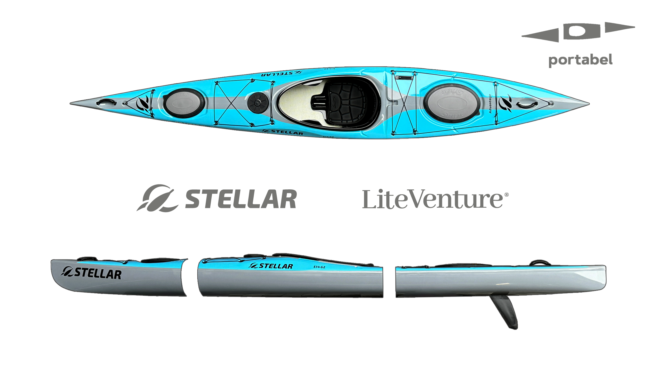 S14 G2 Mod-Multisport, teilbar-hellblau grau