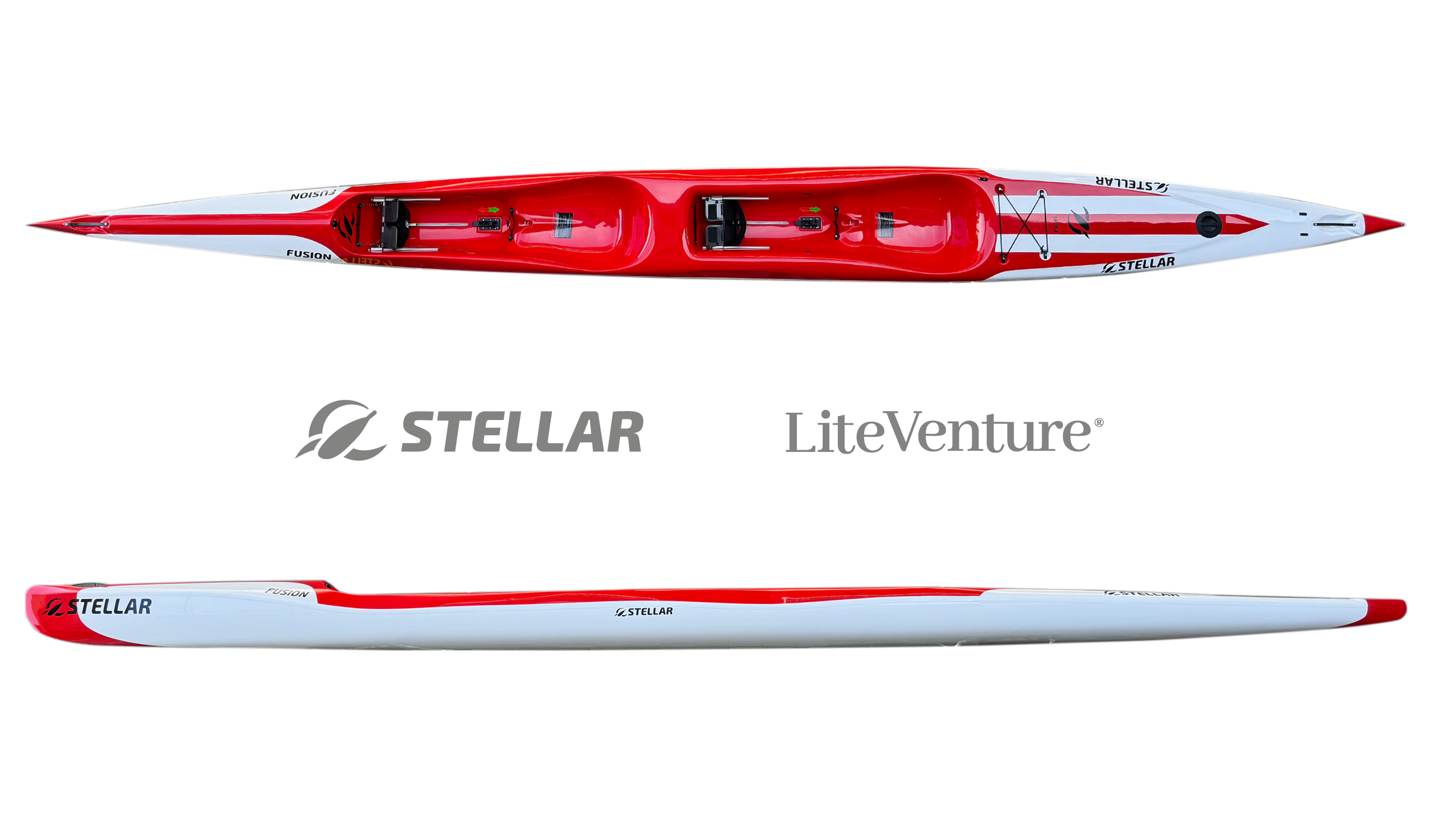 Fusion Tandem-Excel-white red