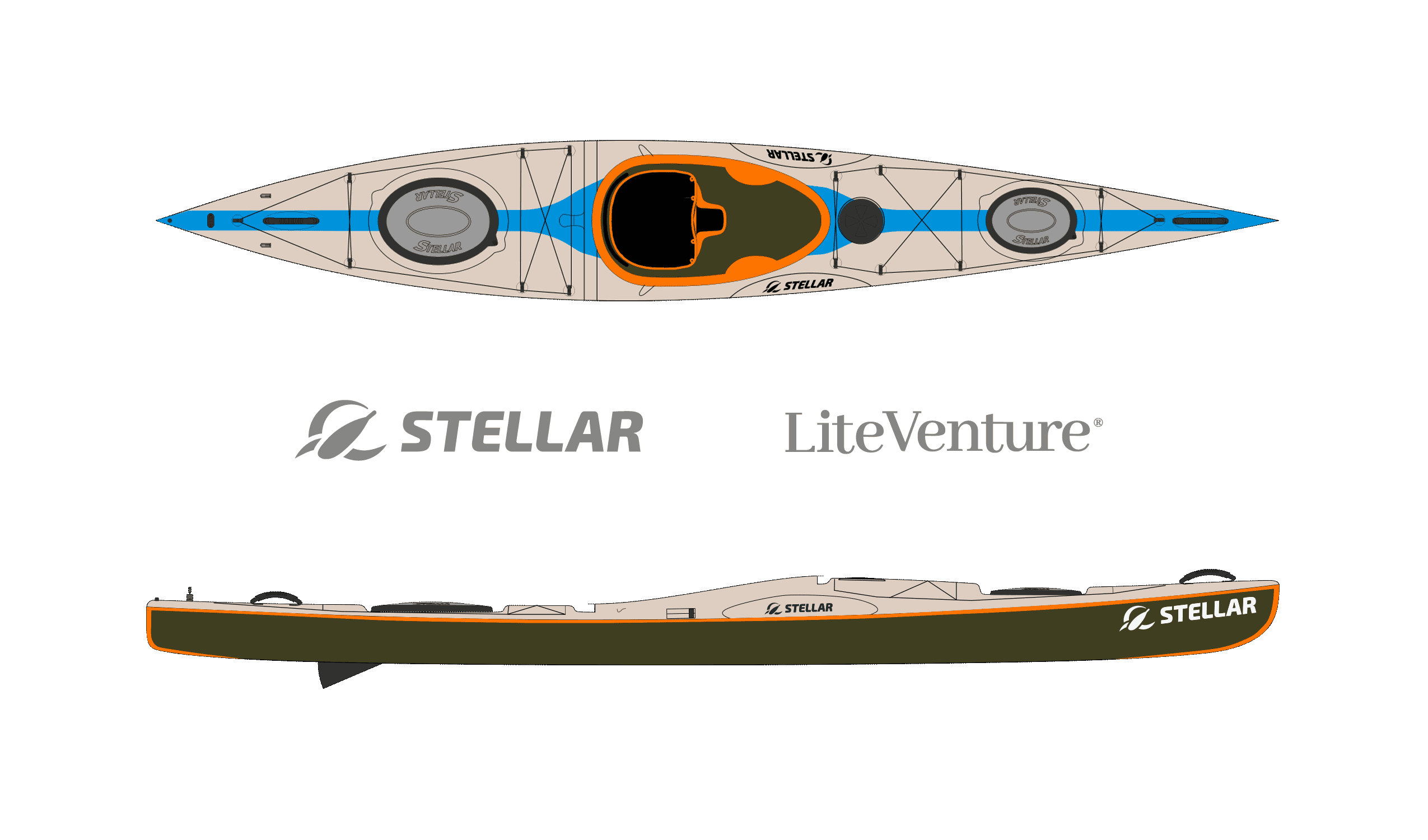S14 G2-Multisport Carbon/Kevlar-Kieselgrau/Himmelblau/Orange
