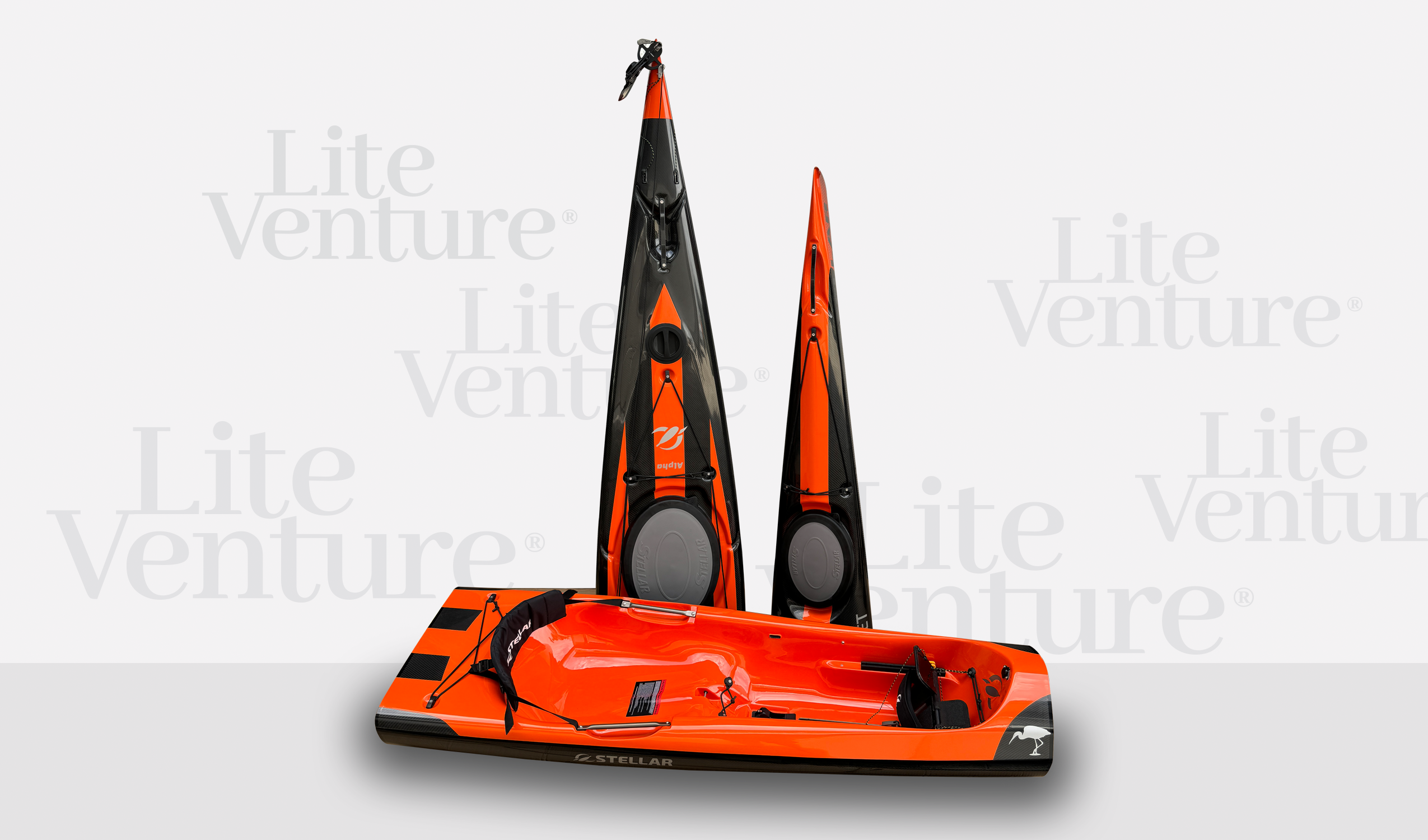 Egret MOD-Alpha, teilbar-schwarz orange