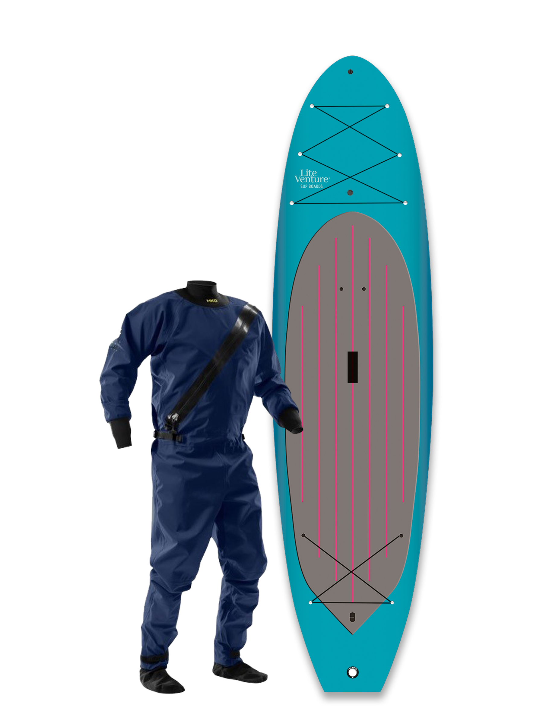 Tough Shell Allround-10'6'' x 32"-Winterdeal inklusive Trockenanzug