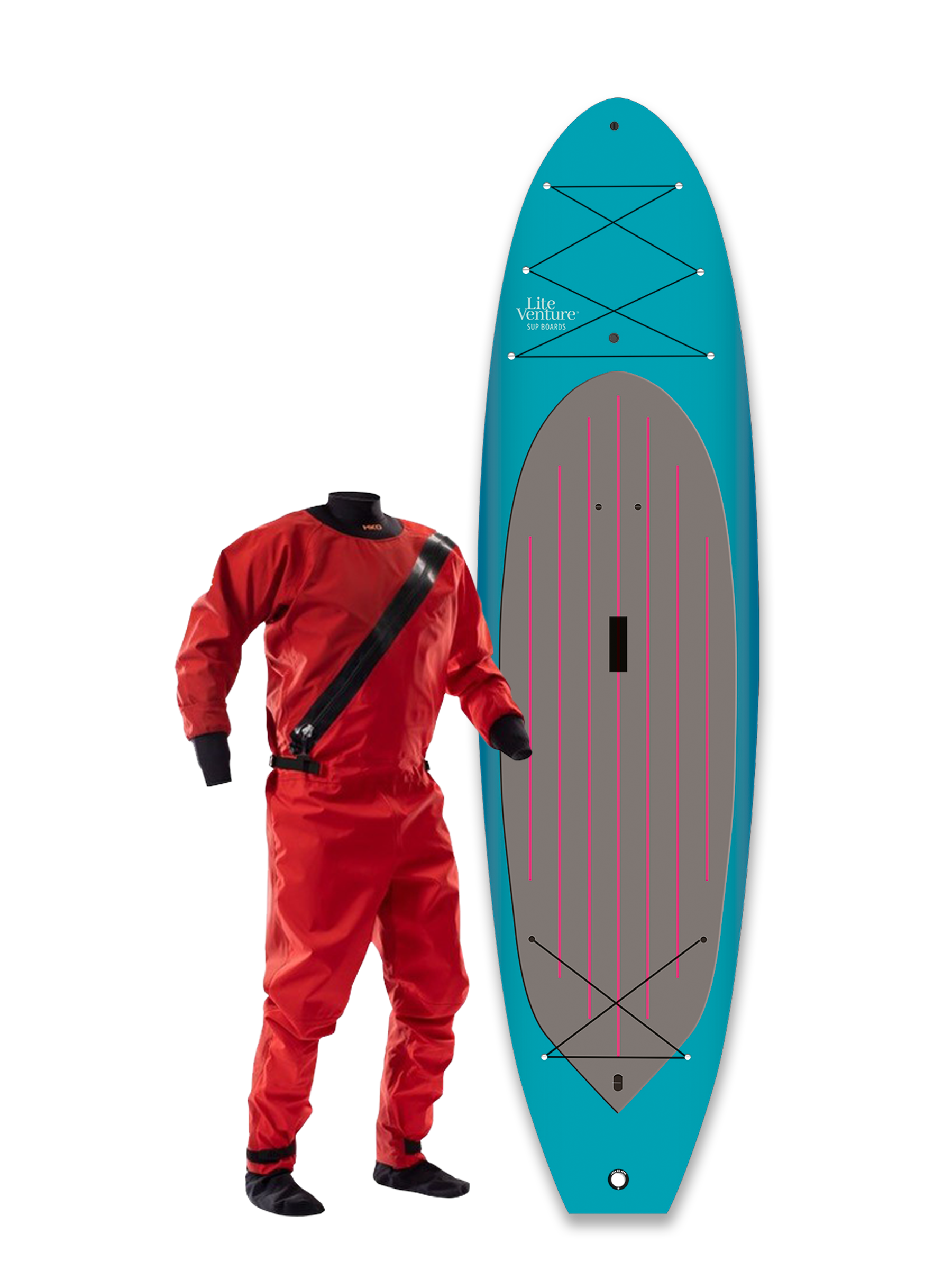 Tough Shell Allround-10'6'' x 32"-Winterdeal inklusive Trockenanzug