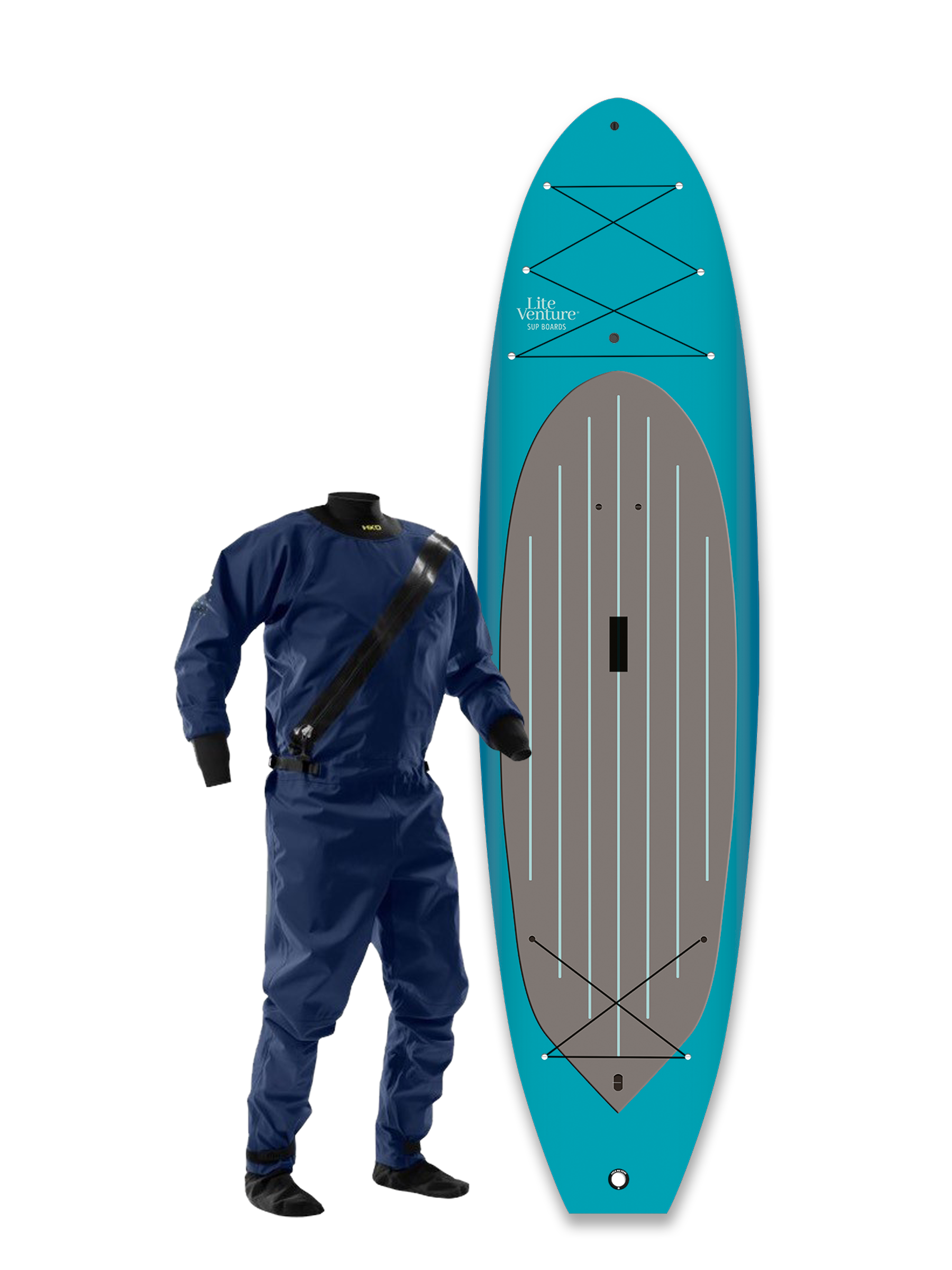 Tough Shell Allround-10'6'' x 32"-Winterdeal inklusive Trockenanzug
