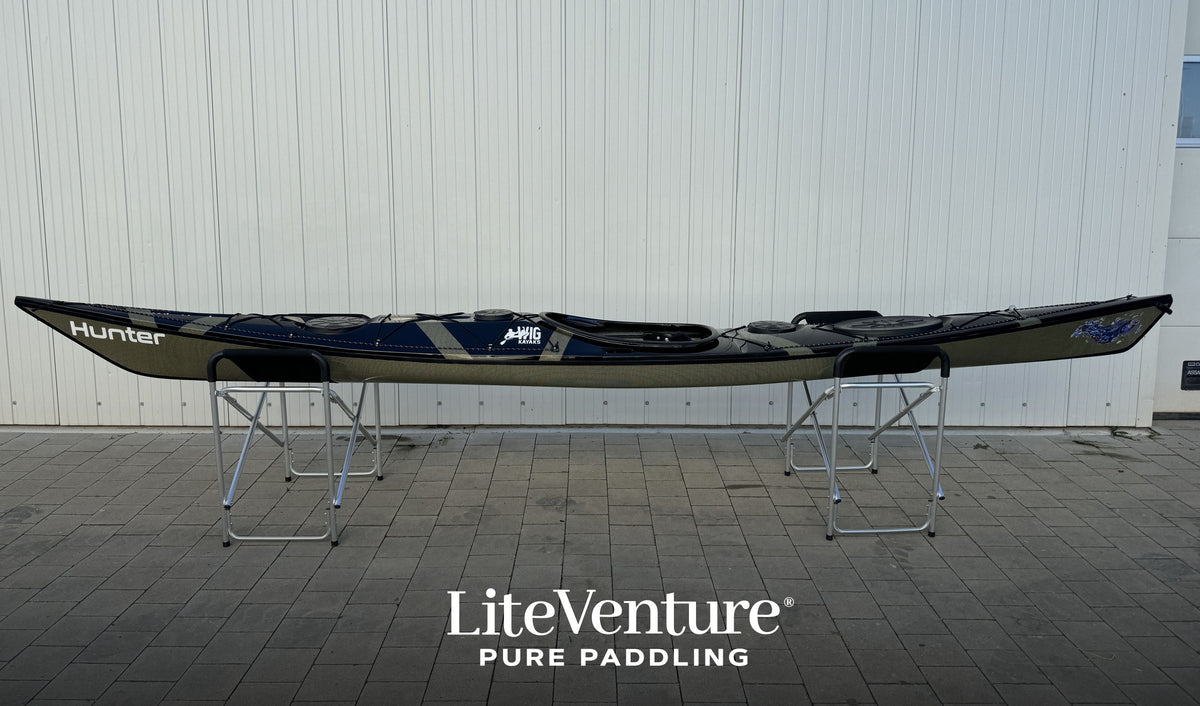 Hunter 520-C/K Layup-All Black & Carbon - Carbon Kevlar Sichtcarbon