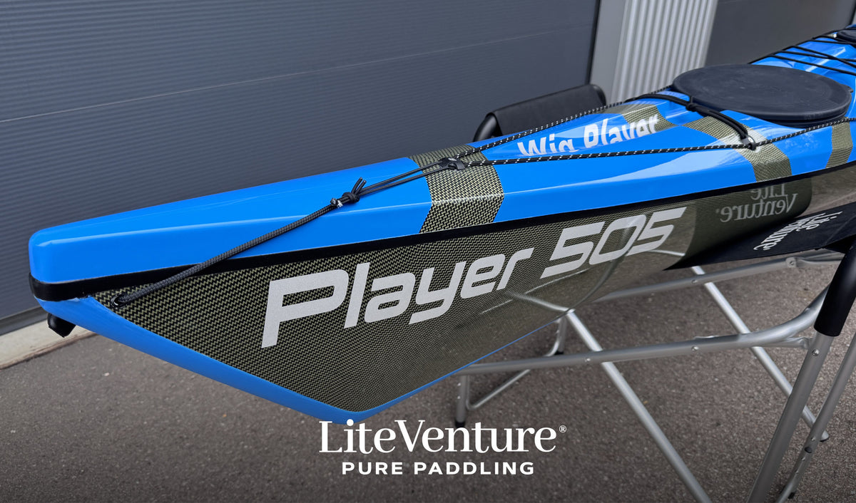 Player 505 Seekajak-Carbon/Kevlar Layup-Skyblue/Sichtcarbon