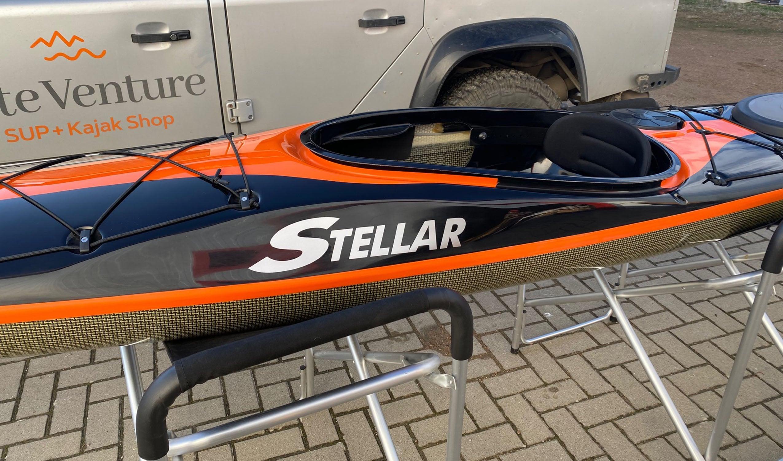 Product image of Kayak " SILV Multisport-black orange " of the brand STELLAR Lightweight for 3290.00 €. Available online at Lite Venture ( www.liteventure.de )