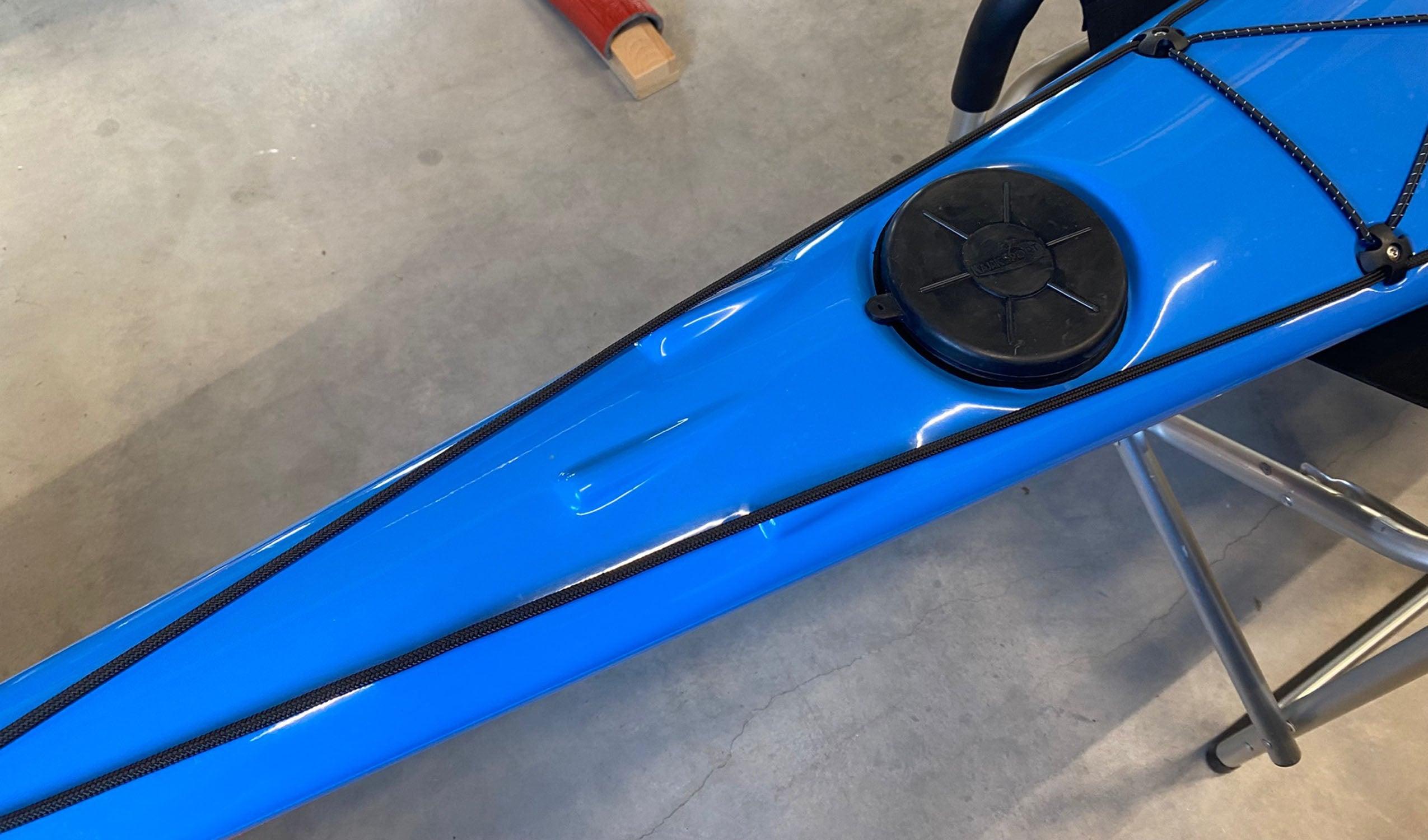 Produktbild von Kajak " Artisan 5G Traditional-blau orange " der Marke SKIM Kayaks für 3155.00 €. Erhältlich online bei Lite Venture ( www.liteventure.de )