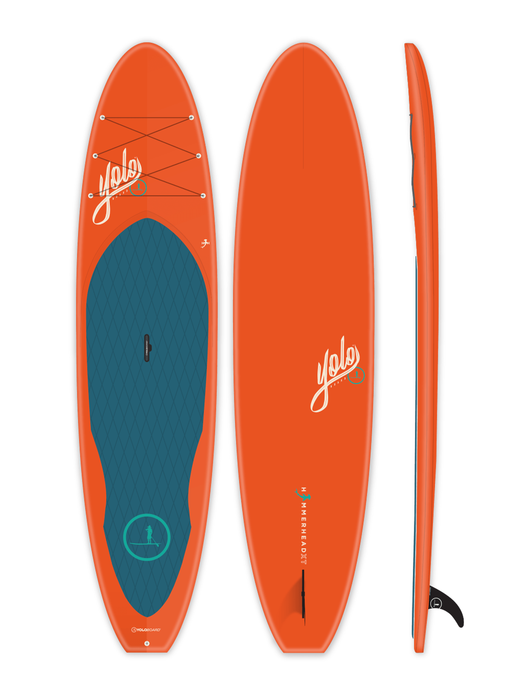 Produktbild von SUP " Hammerhead Crawdaddy 11'0" x 32"-orange " der Marke Yoloboard für 895.00 €. Erhältlich online bei Lite Venture ( www.liteventure.de )