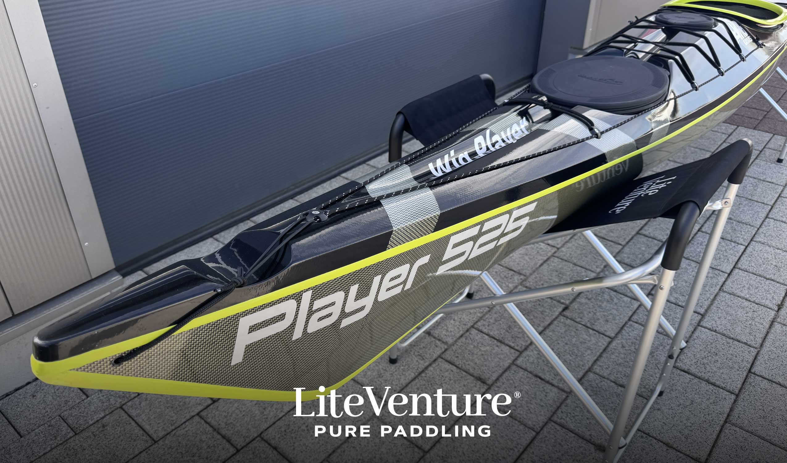 Player 525, Seekajak-C/K Layup-Black/Acid Green/Carbon-Sichtcarbon Carbon/Kevlar