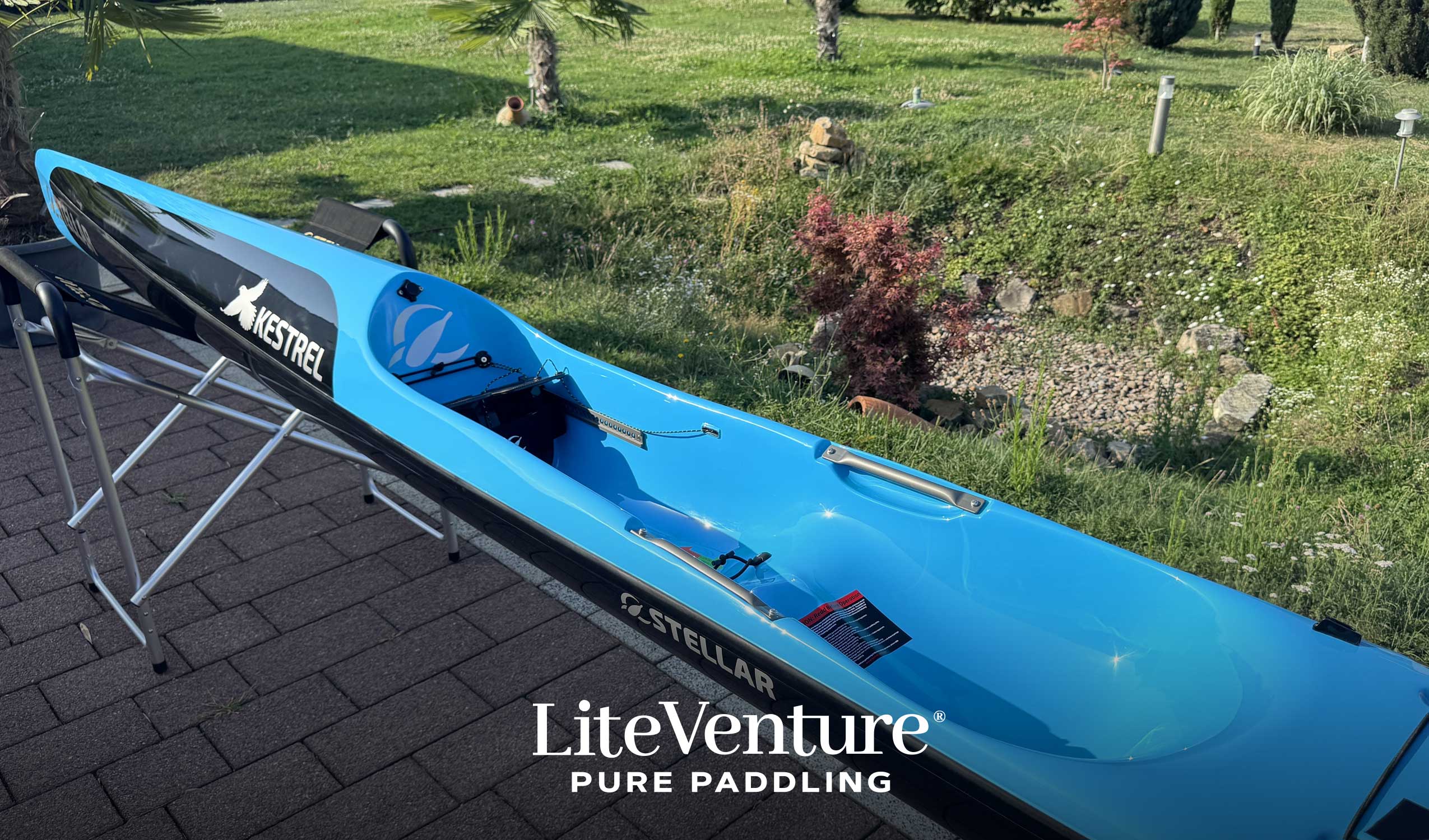 Kestrel Surfski-Excel Layup-Black/Teal