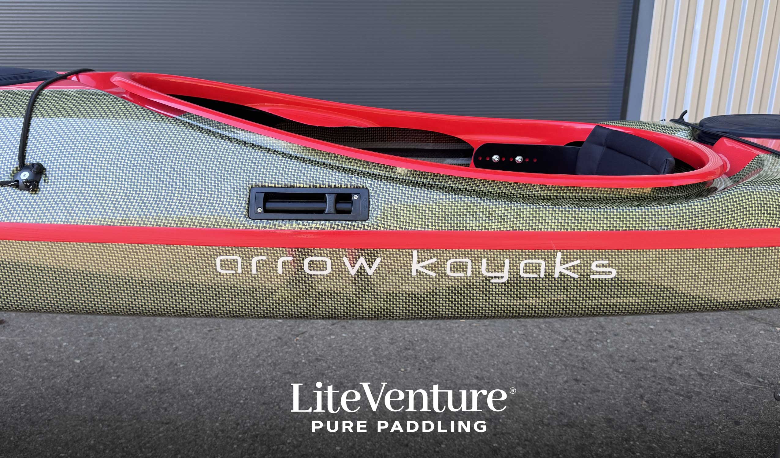 Arrow Play LV Seekajak-Naked Carbon/Kevlar Layup-Red/Naked Carbon Kevlar