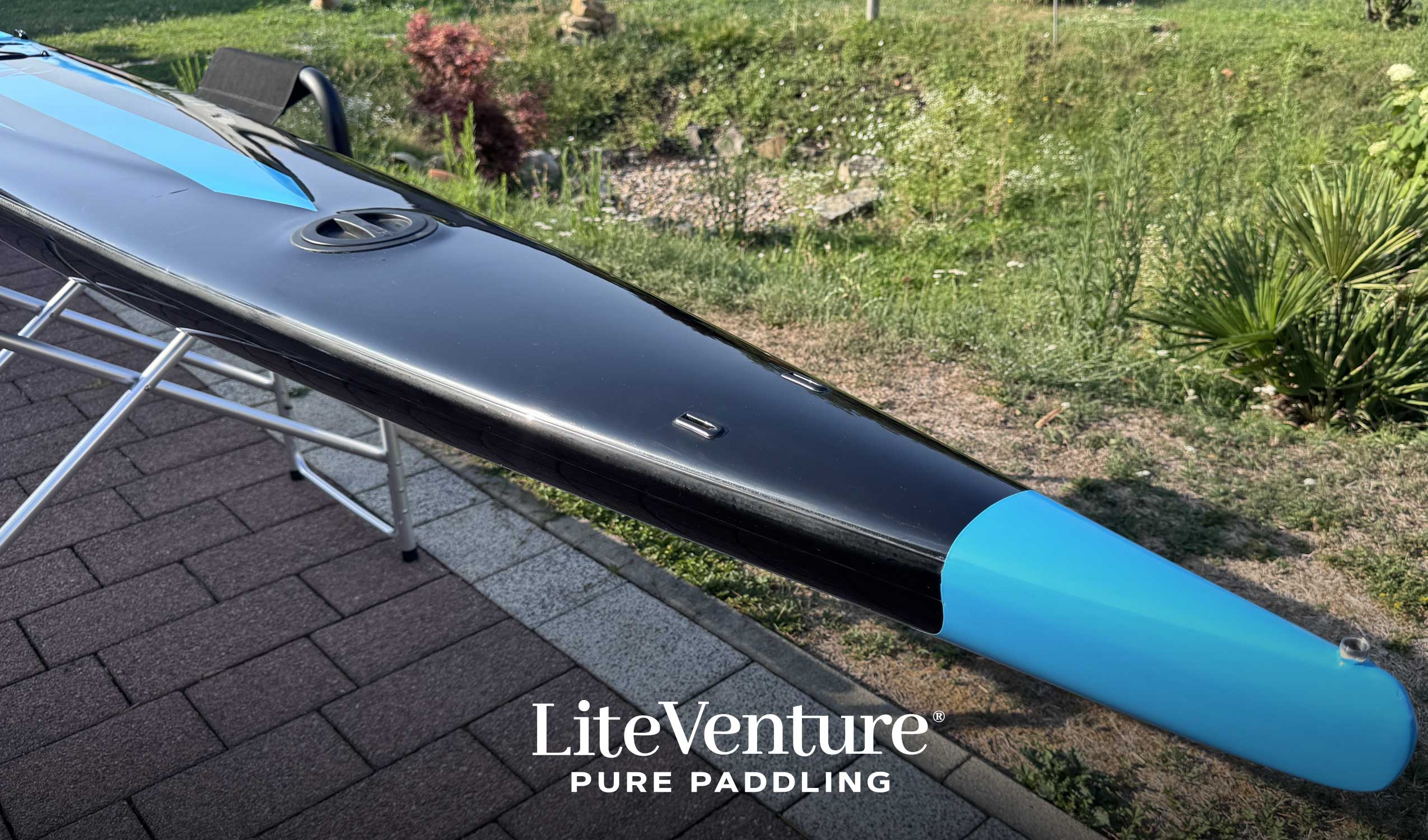 Kestrel Surfski-Excel Layup-Black/Teal