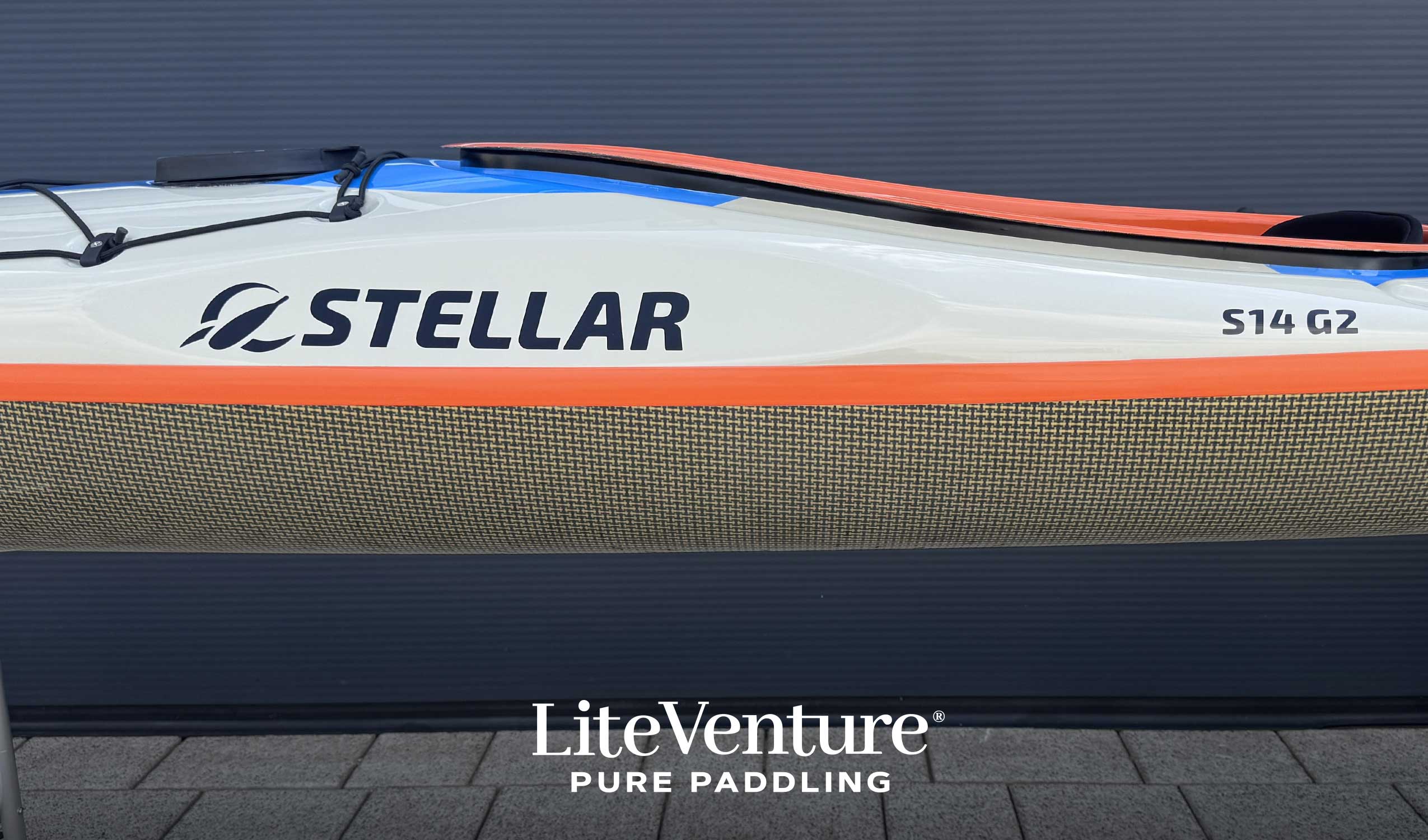 S14 G2 Multisport Carbonio/Kevlar - Grigio ghiaia/Azzurro/Arancione