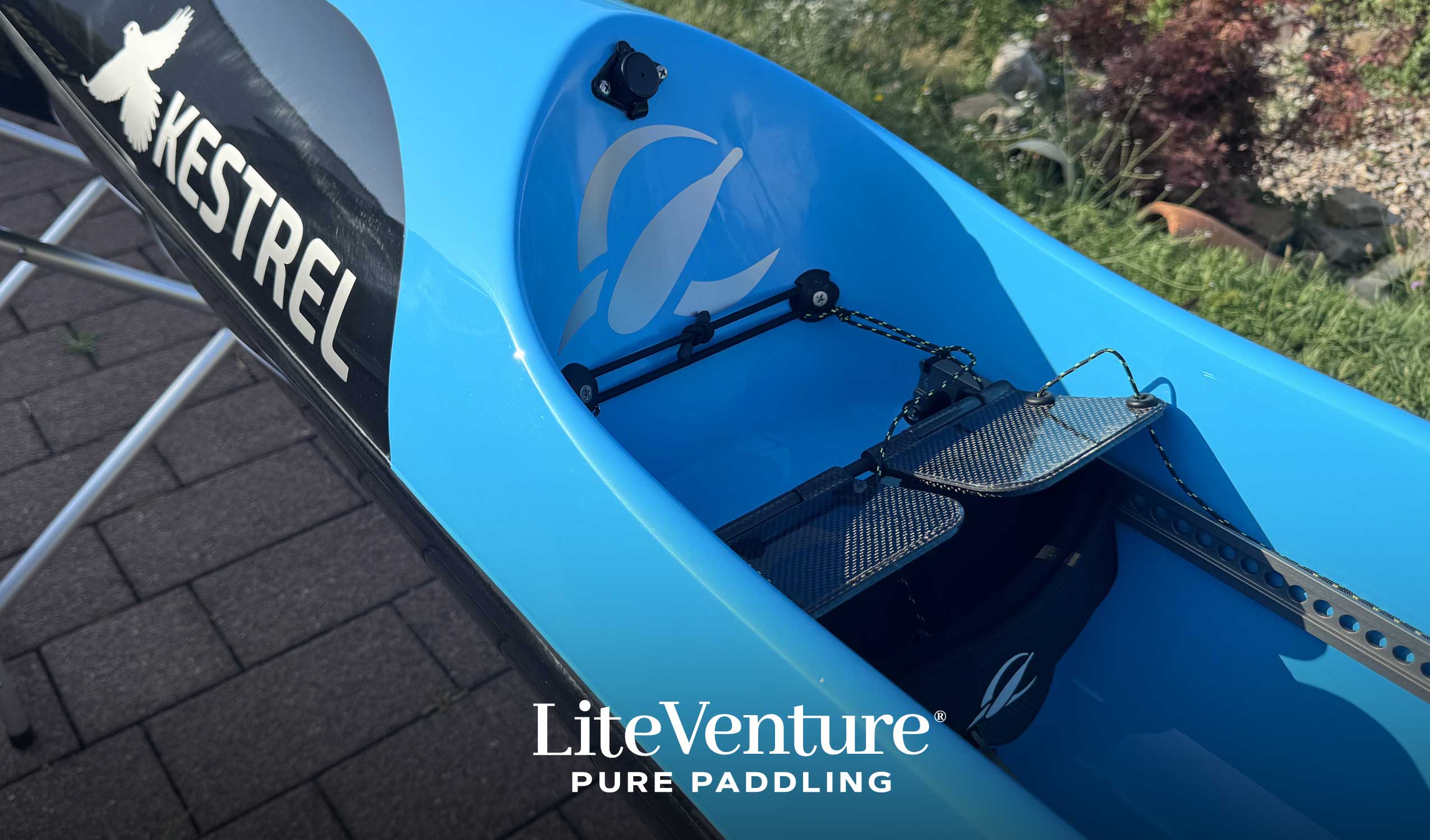 Kestrel Surfski-Excel Layup-Black/Teal
