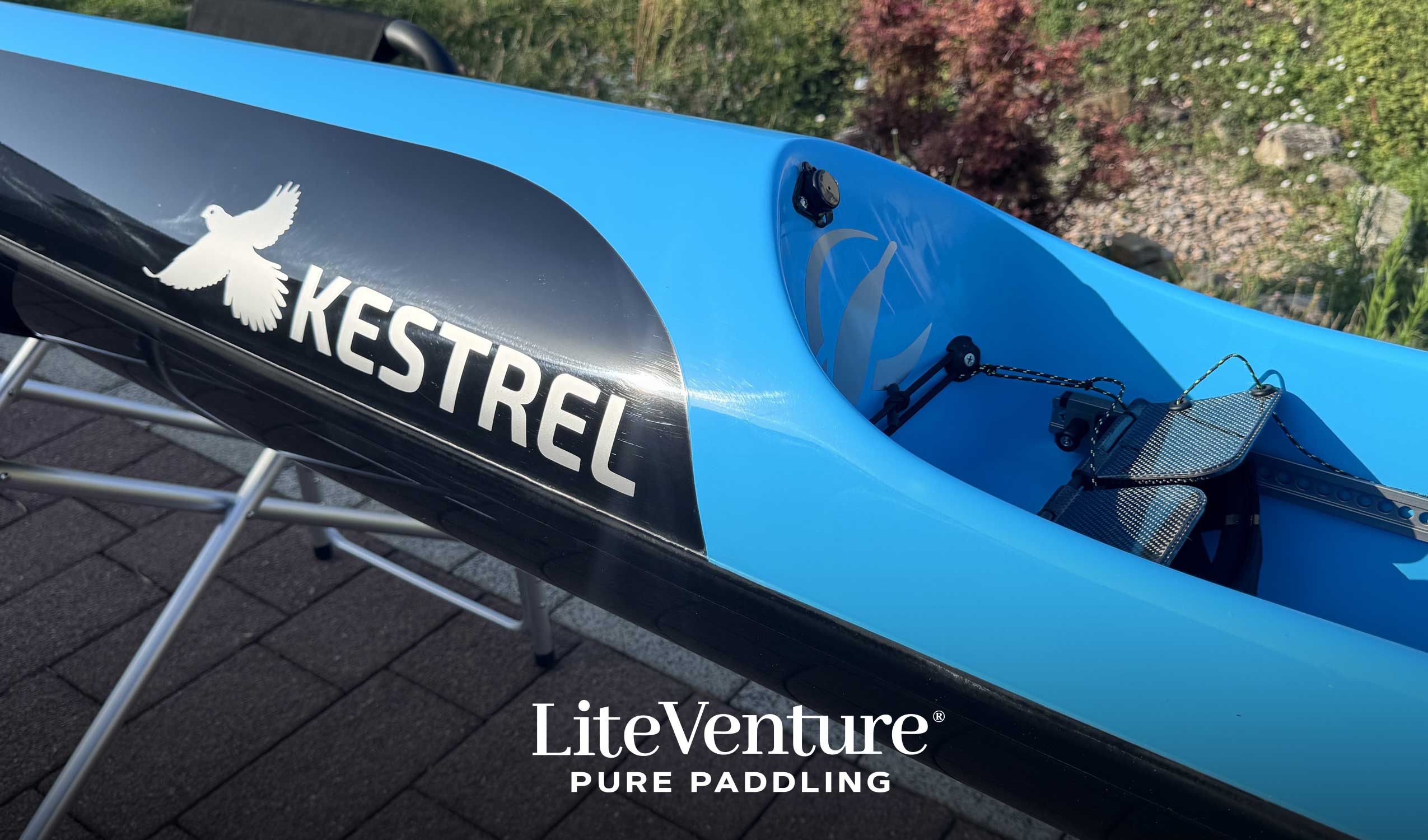 Kestrel Surfski-Excel Layup-Black/Teal