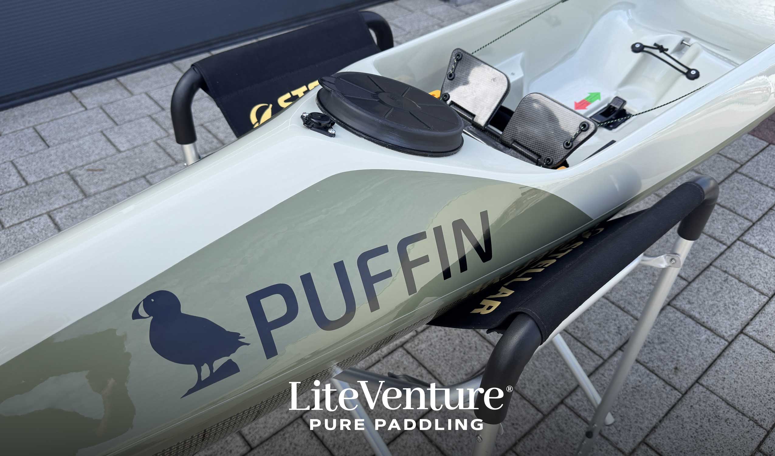 Puffin Sit-on-Top Kayak – Multisport Layup – Reed Green/Pebble Grey