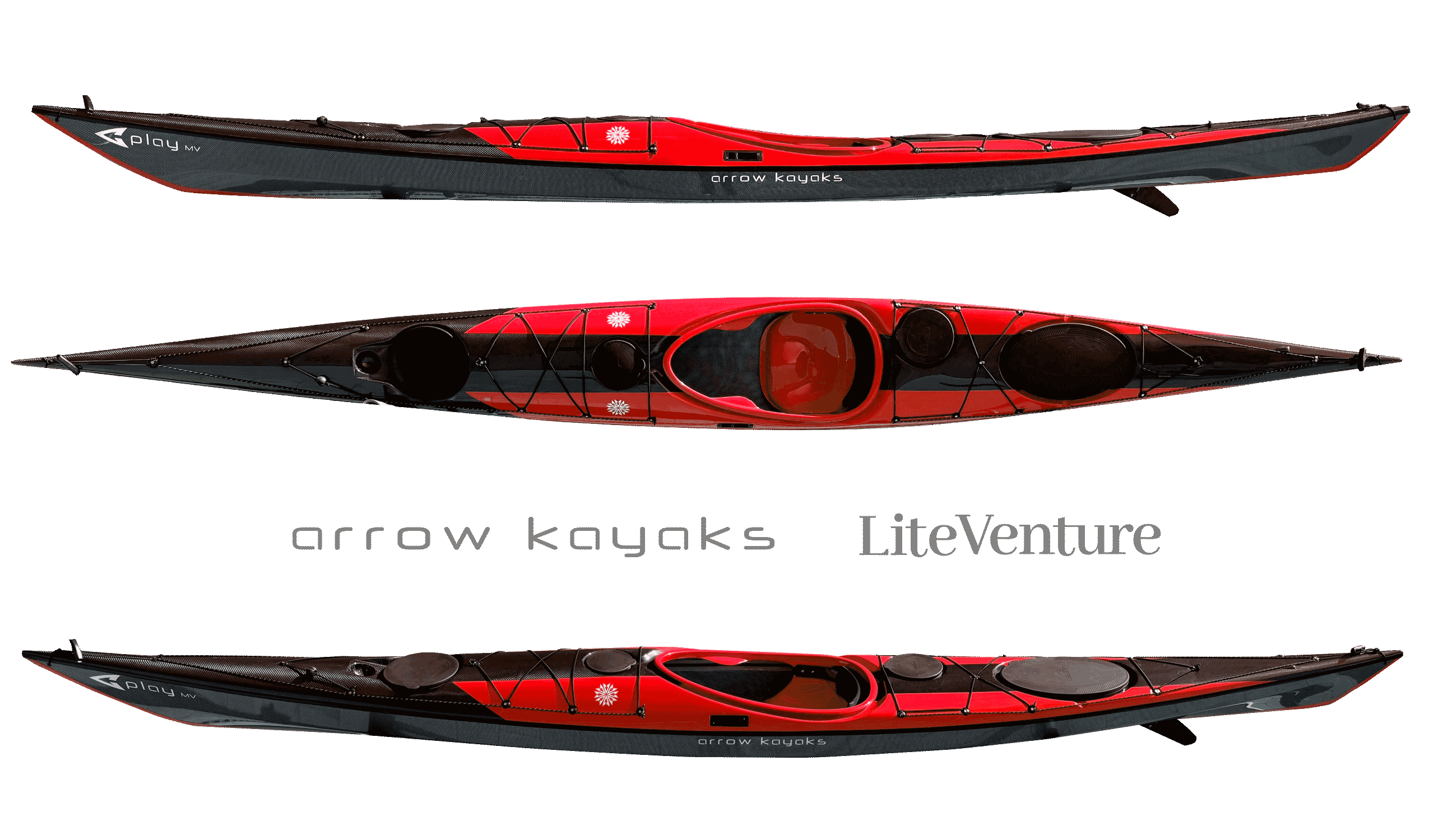 Arrow Play LV-Carbon/Kevlar Layup-Red/Sichtcarbon
