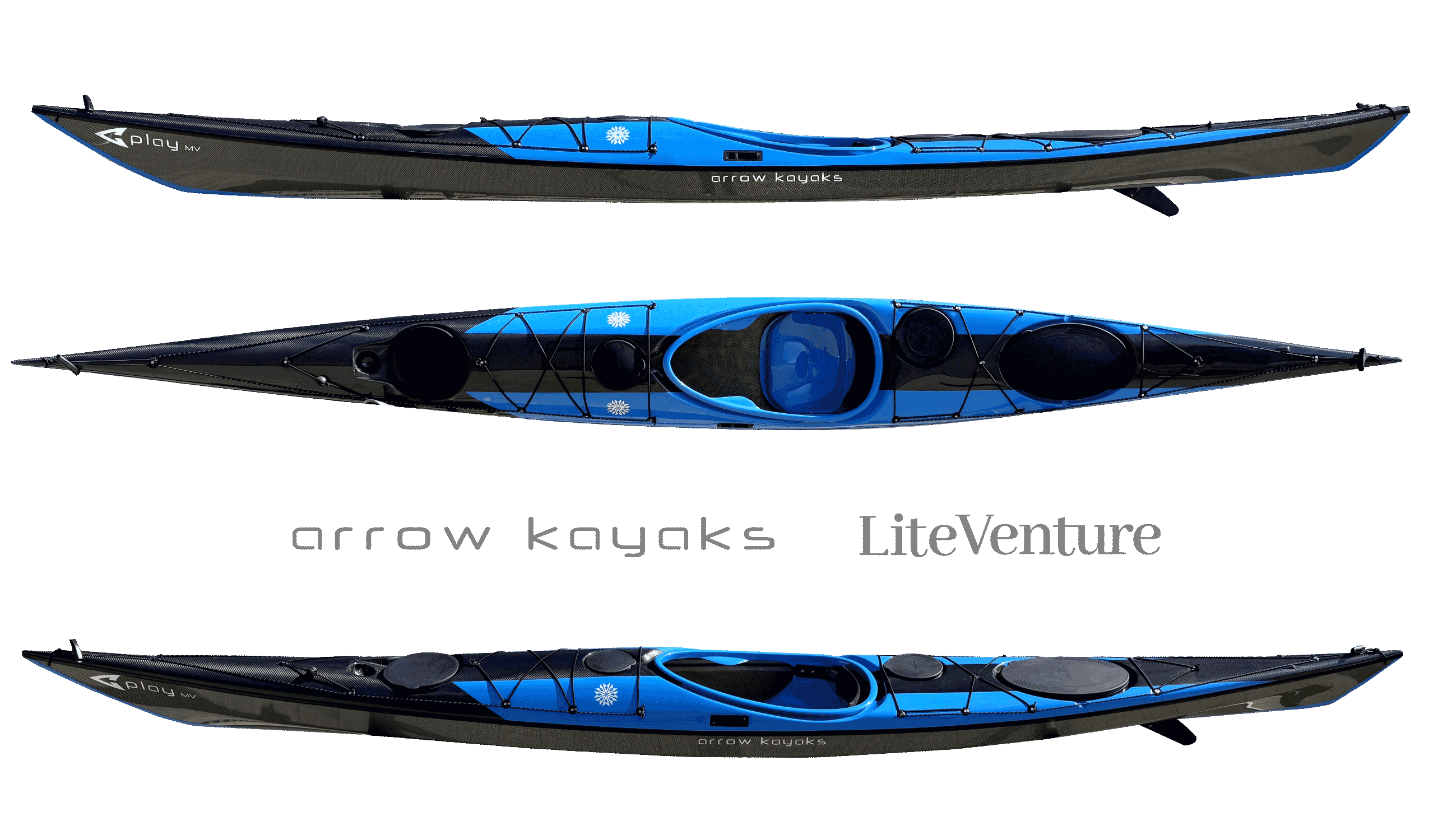 Arrow Play MV-Carbon/Kevlar Layup-Sky Blue/Sichtcarbon