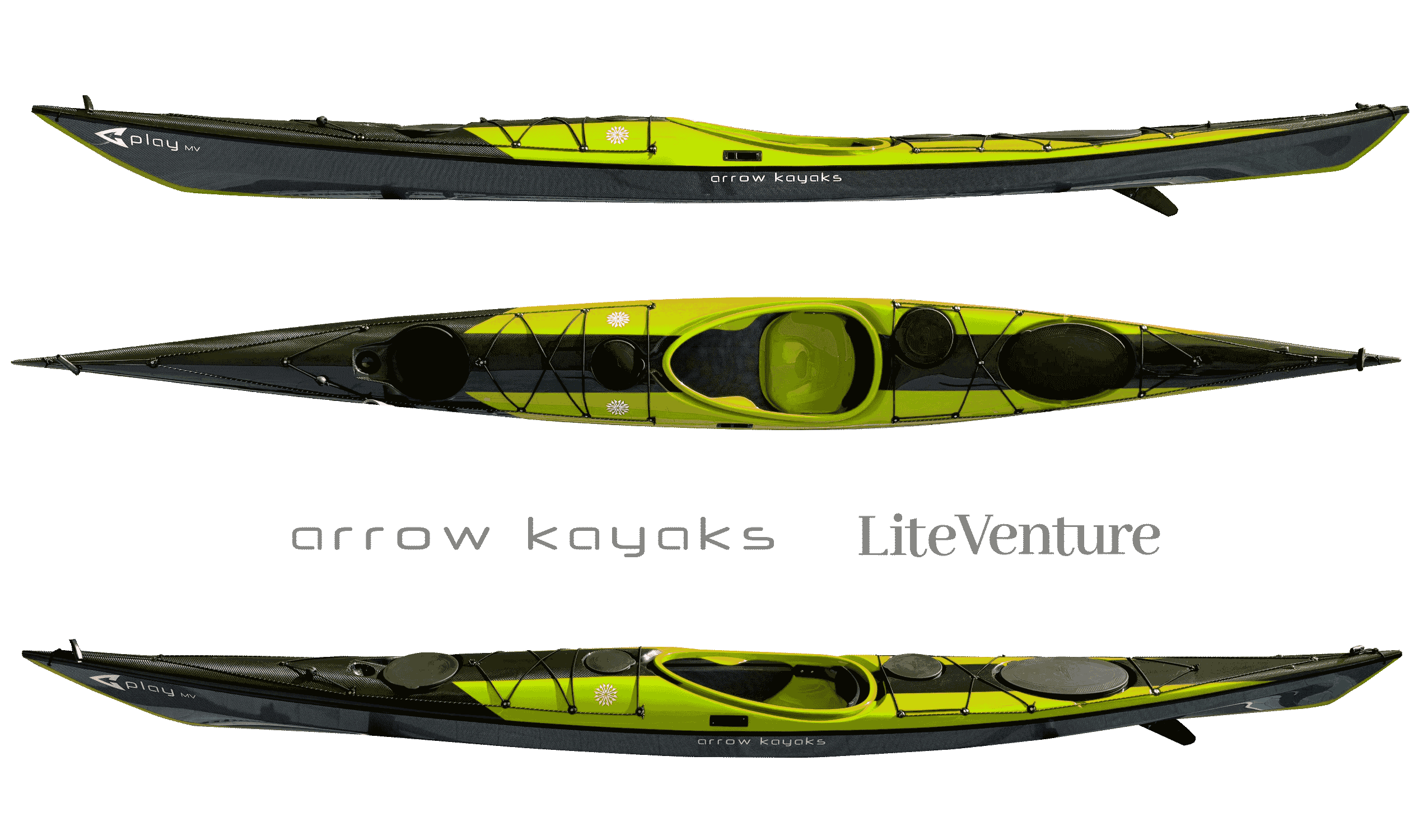 Arrow Play MV-Carbon/Kevlar Layup-Acid Green/Carbon Arrow-Sichtcarbon