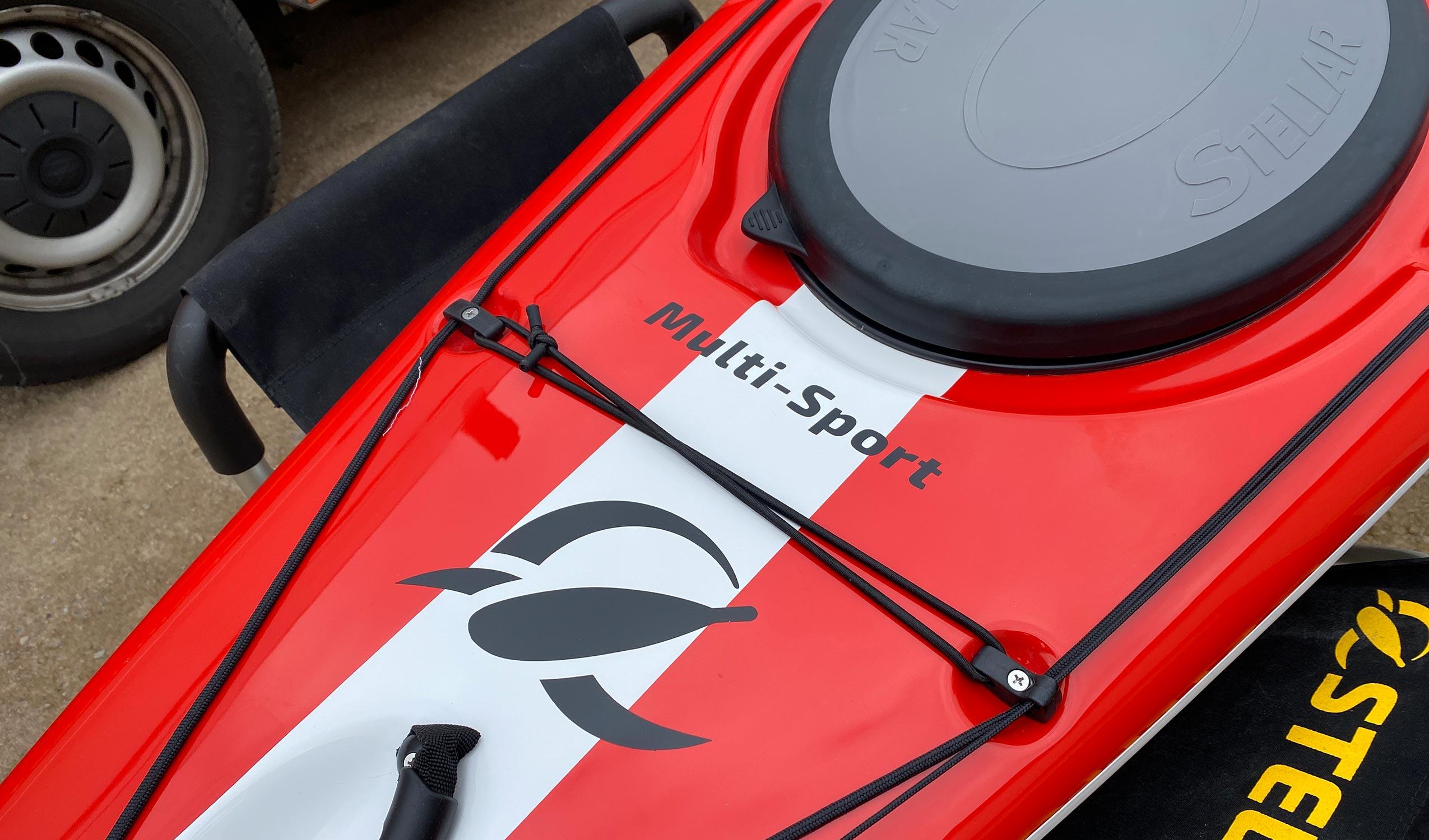 Produktbild von Kajak " S14 G2 Multisport-rot weiß " der Marke STELLAR Lightweight für 3360.00 €. Erhältlich online bei Lite Venture ( www.liteventure.de )