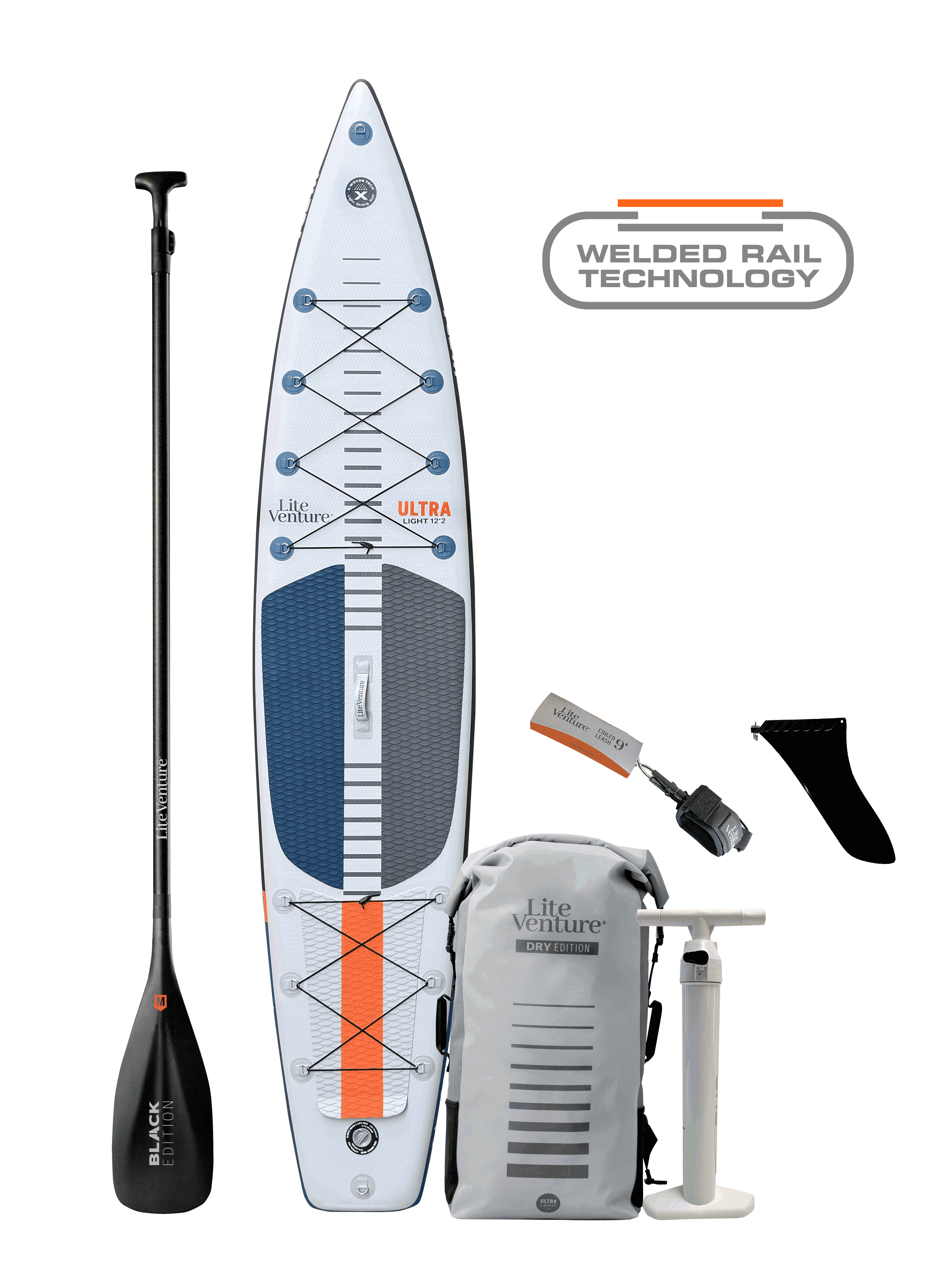 ULTRA Light en bundle avec pagaie carbone Sky / Stone