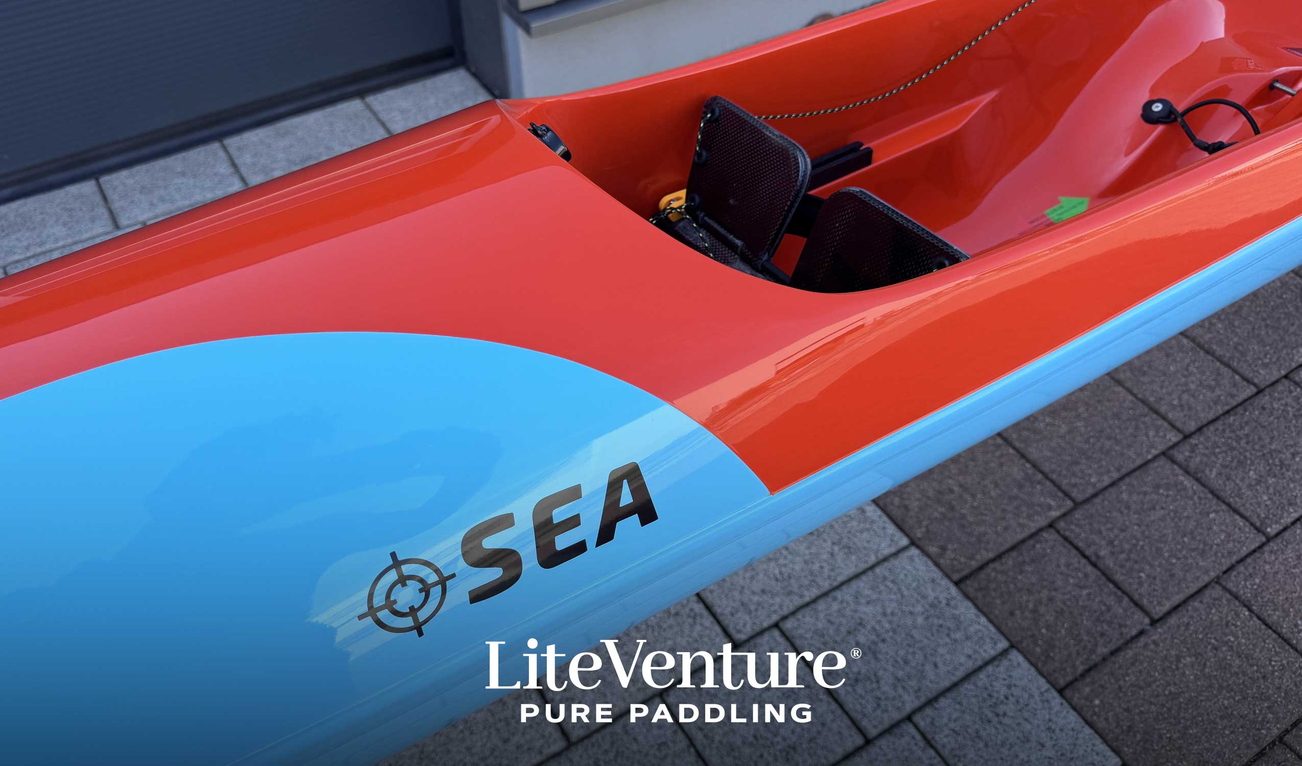 SEA, Stellar Elite Assassin-Profi Surfski-Excel Layup-Teal/Orange