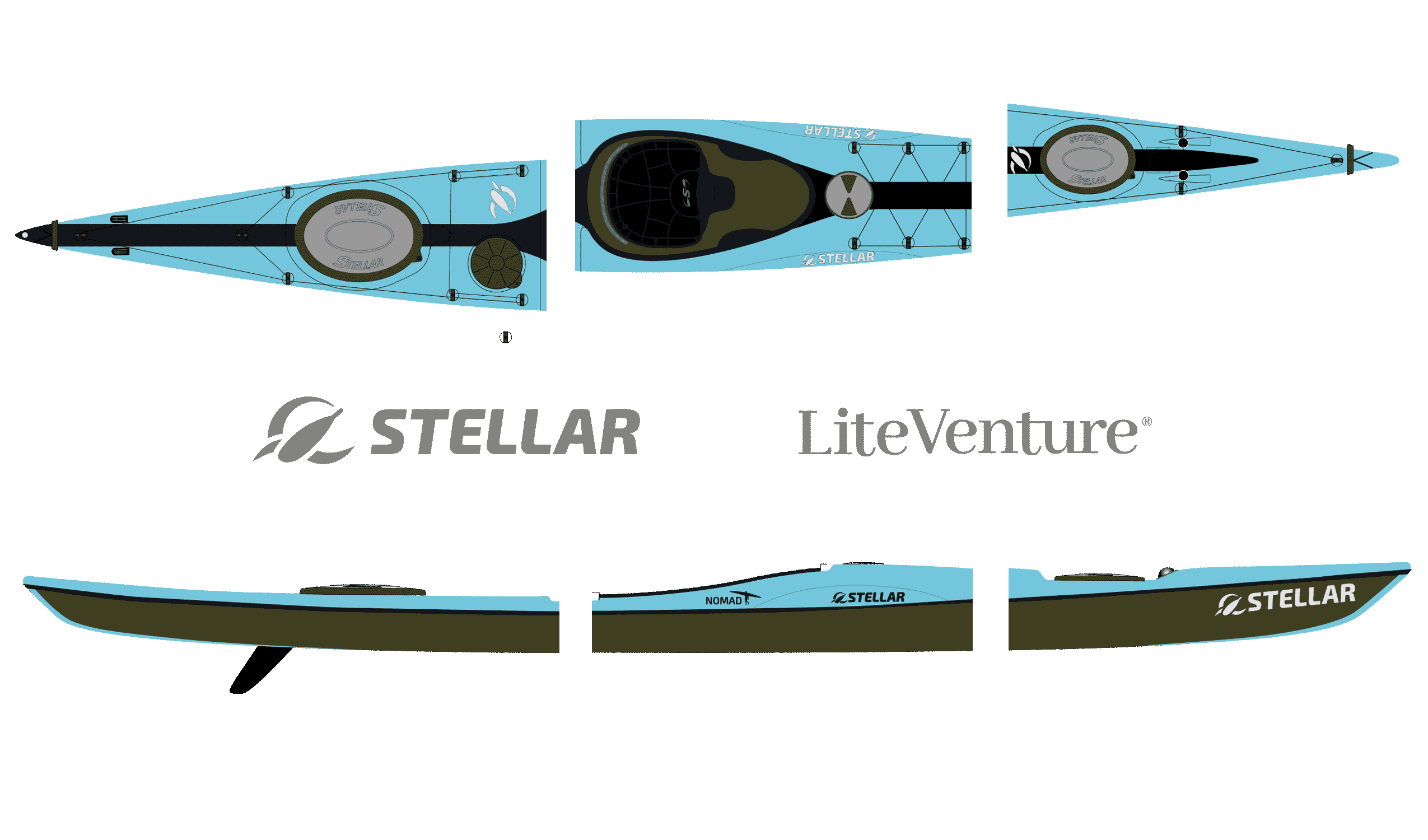 Nomad Mod-teilbar-Multisport Plus-Teal/Black