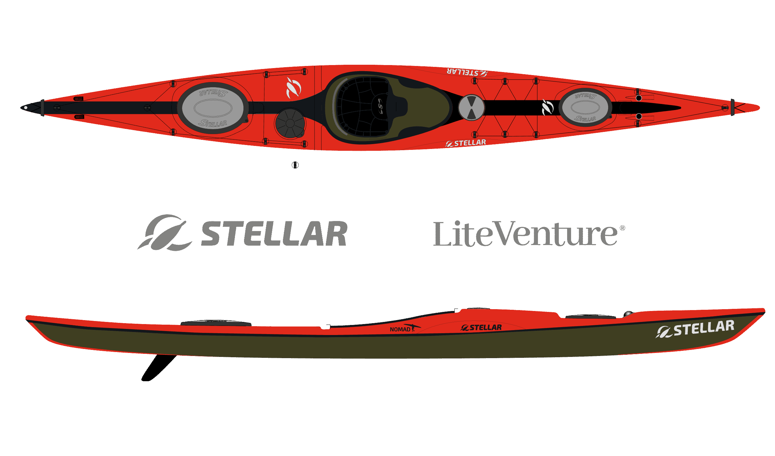 Nomad-Multisport Plus-Rot/Schwarz