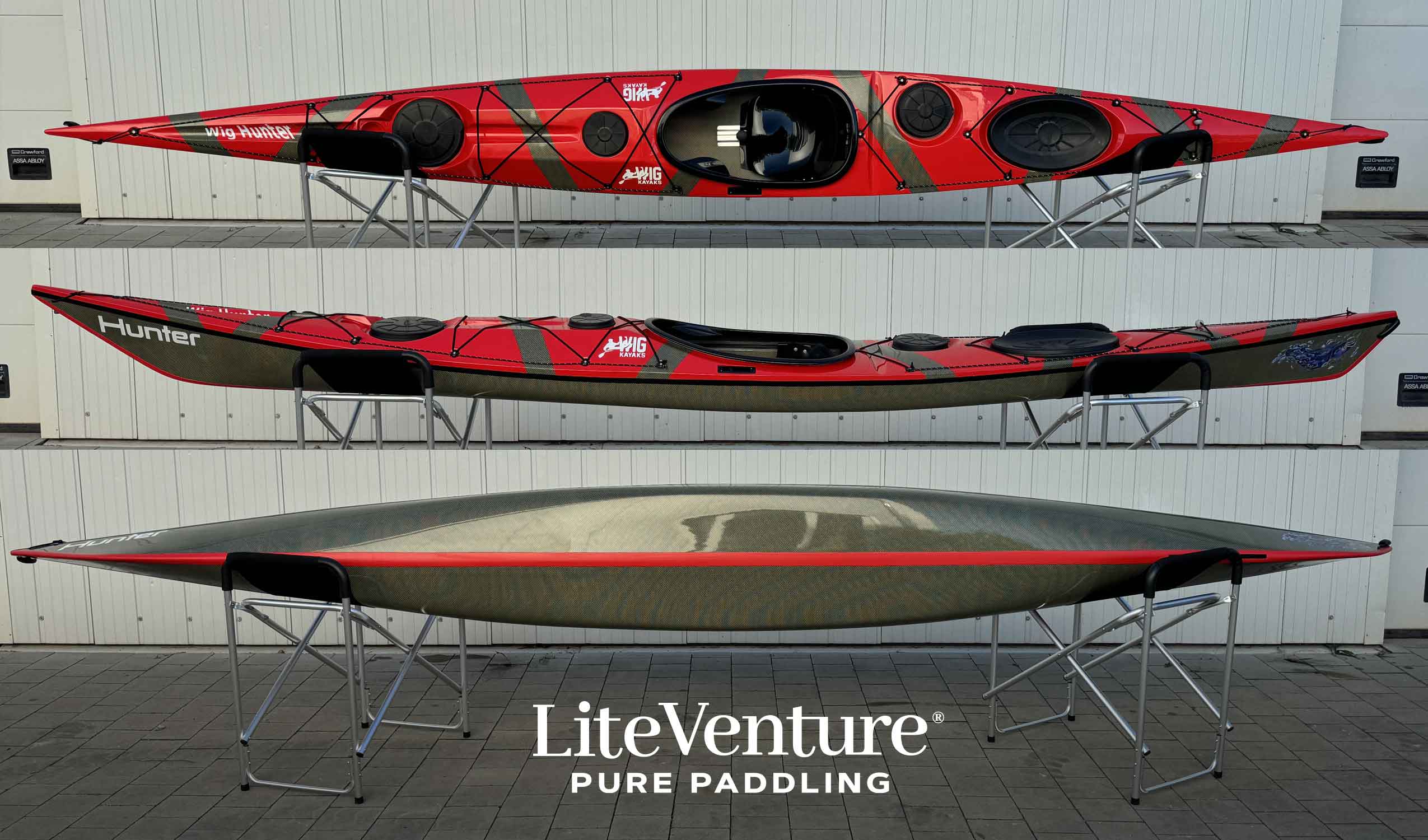 Hunter 520-Carbon/Kevlar Layup-All Red