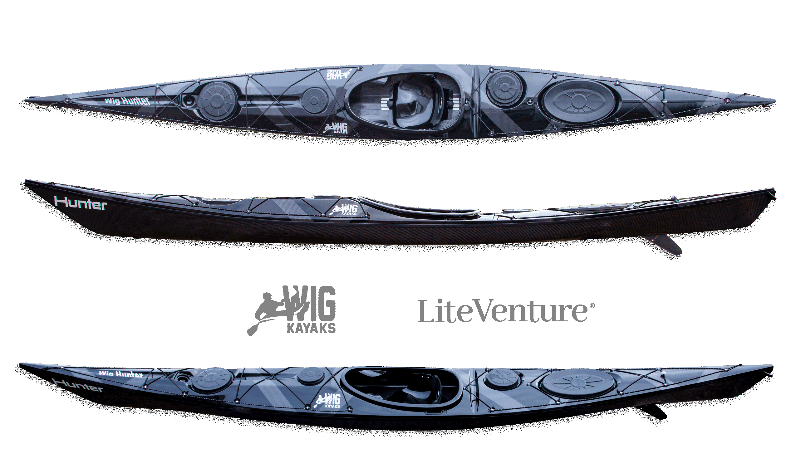 Hunter 520-C/K Layup-Black/CarbonKevlar
