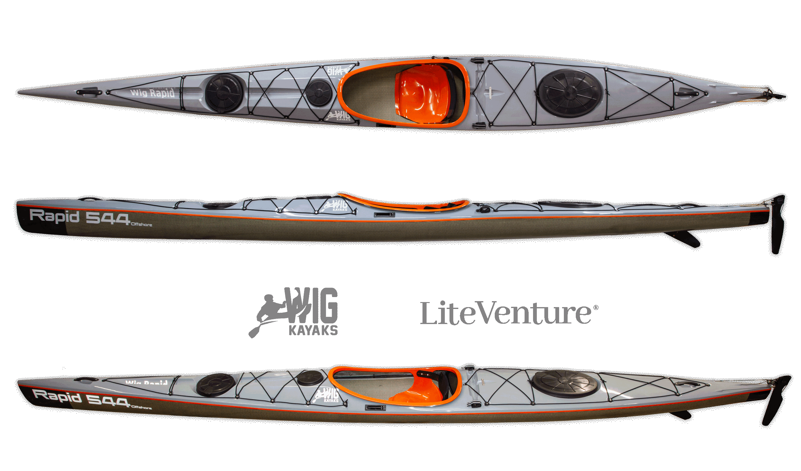 Rapid 544-C/K Layup-Grey/Orange-/CarbonKevlar