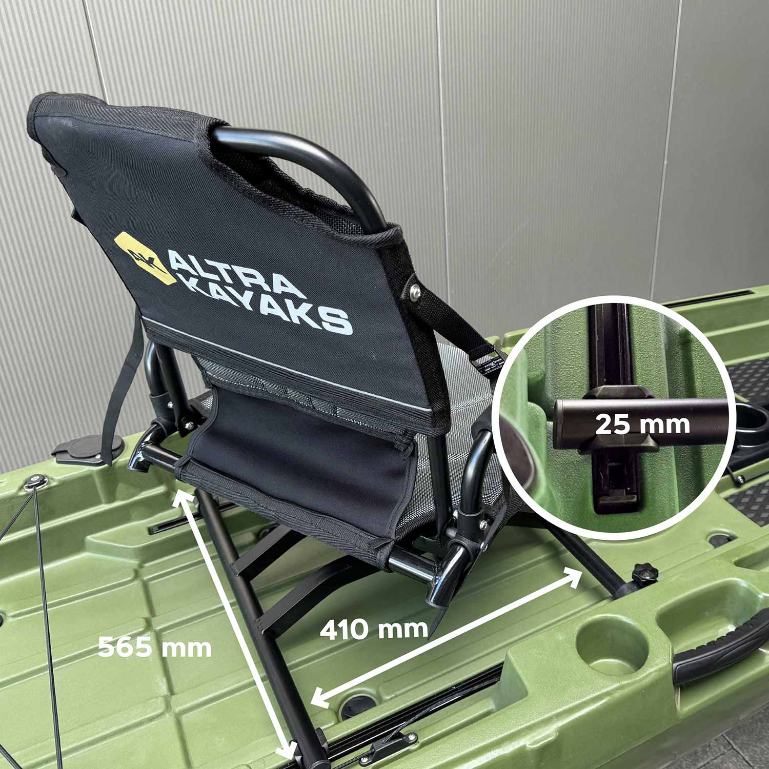 Swivel seat for fishing kayaks-360° swivelling + lockable