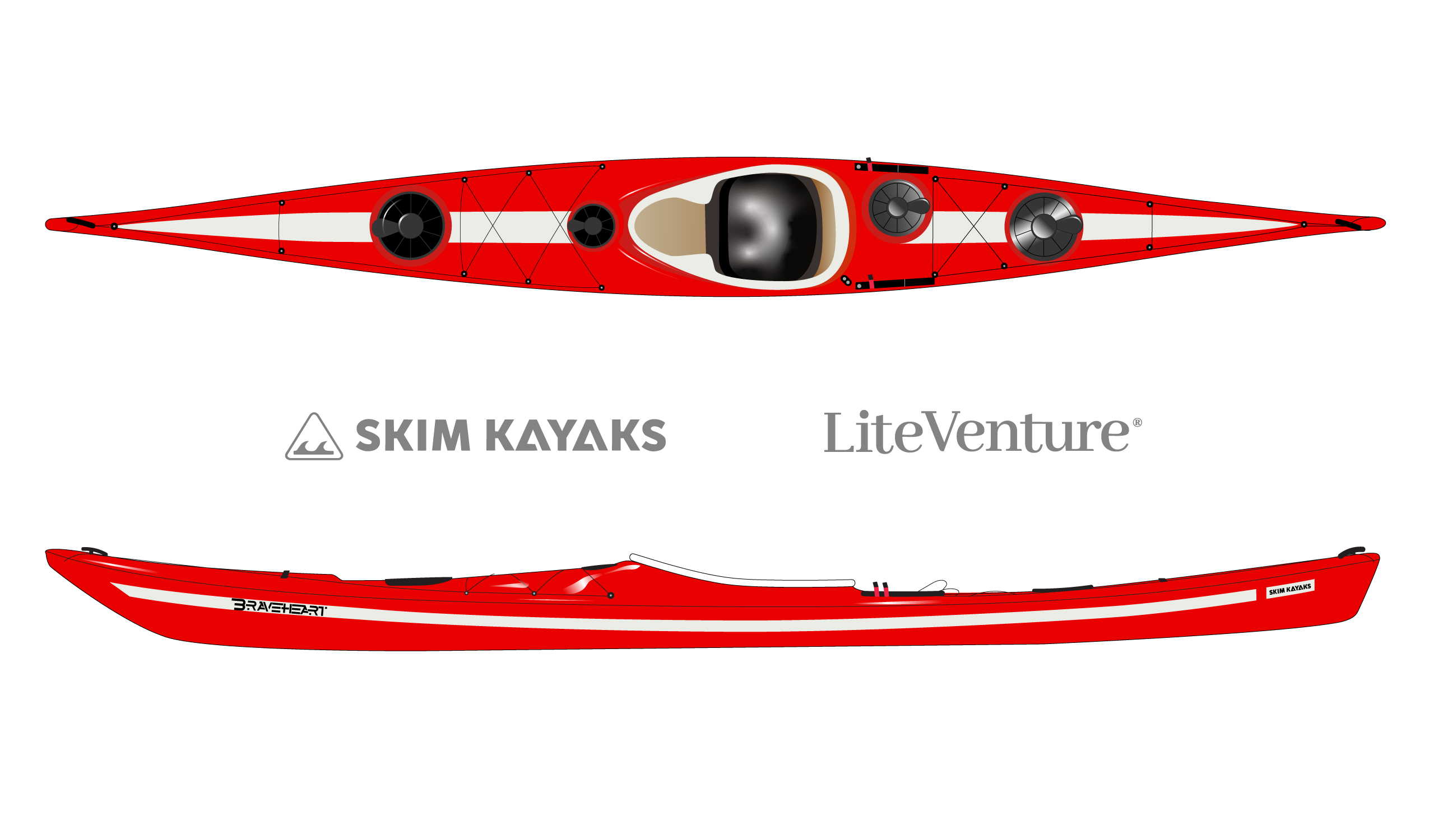 Braveheart Rockhopper-red white