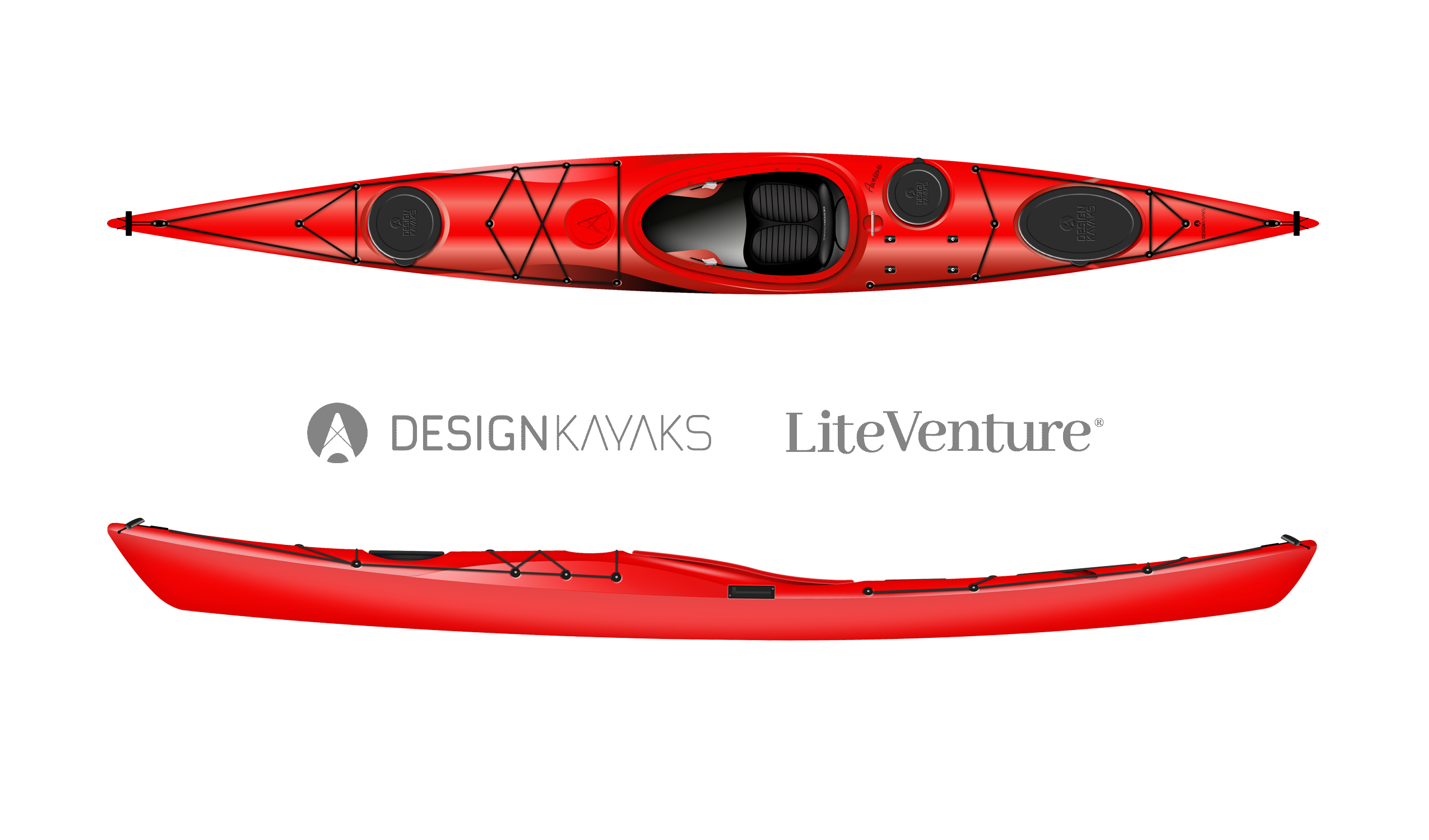 Seekajak „Awesome"-Unisize-red ruby